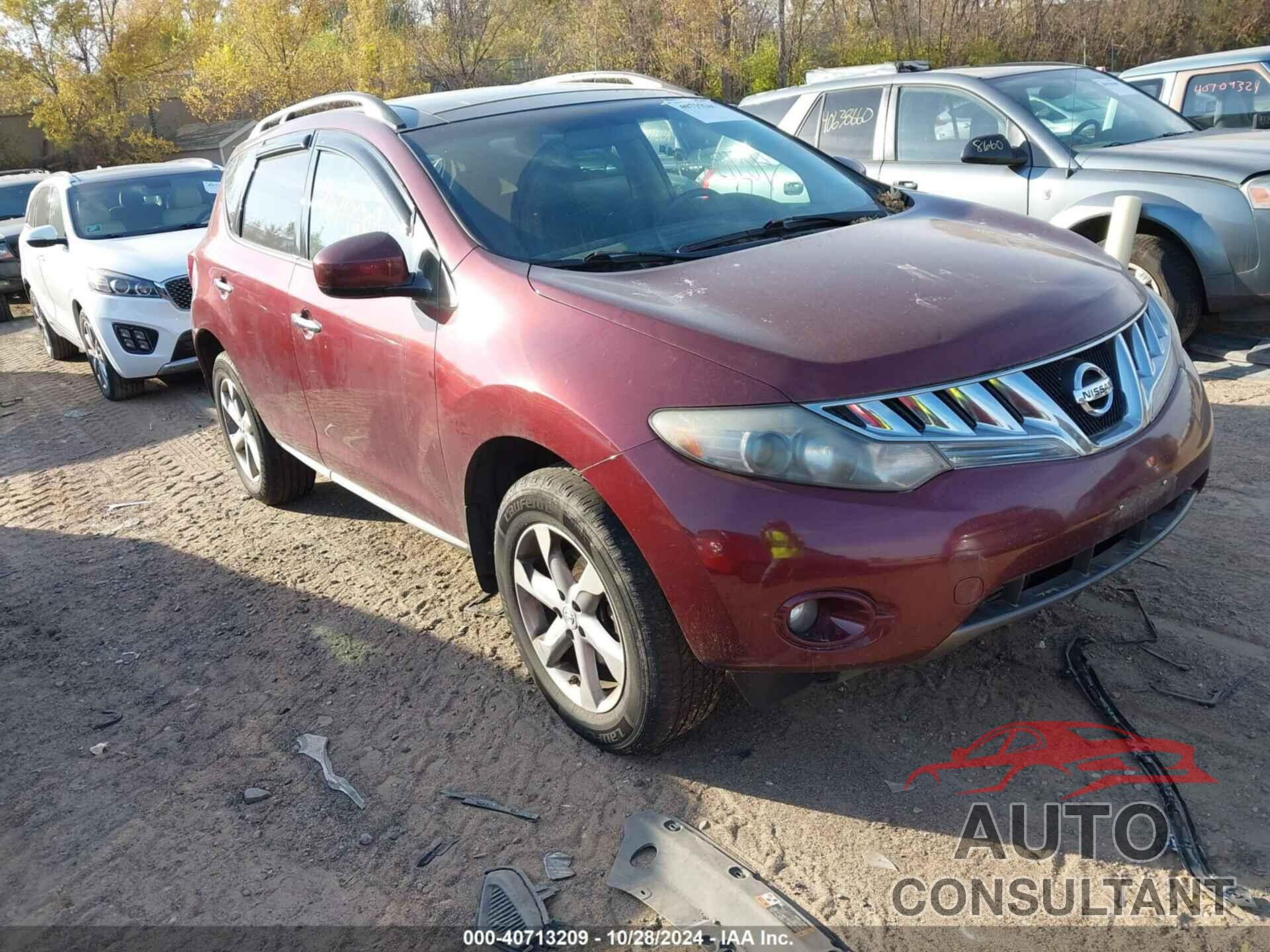 NISSAN MURANO 2010 - JN8AZ1MWXAW139408