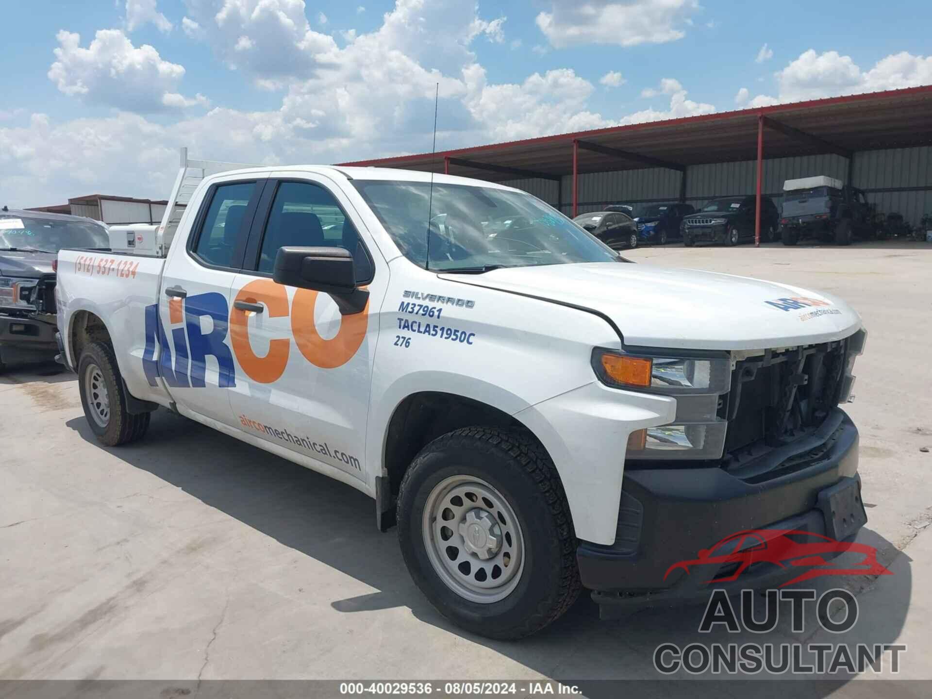 CHEVROLET SILVERADO 1500 2019 - 1GCRWAEH6KZ205332