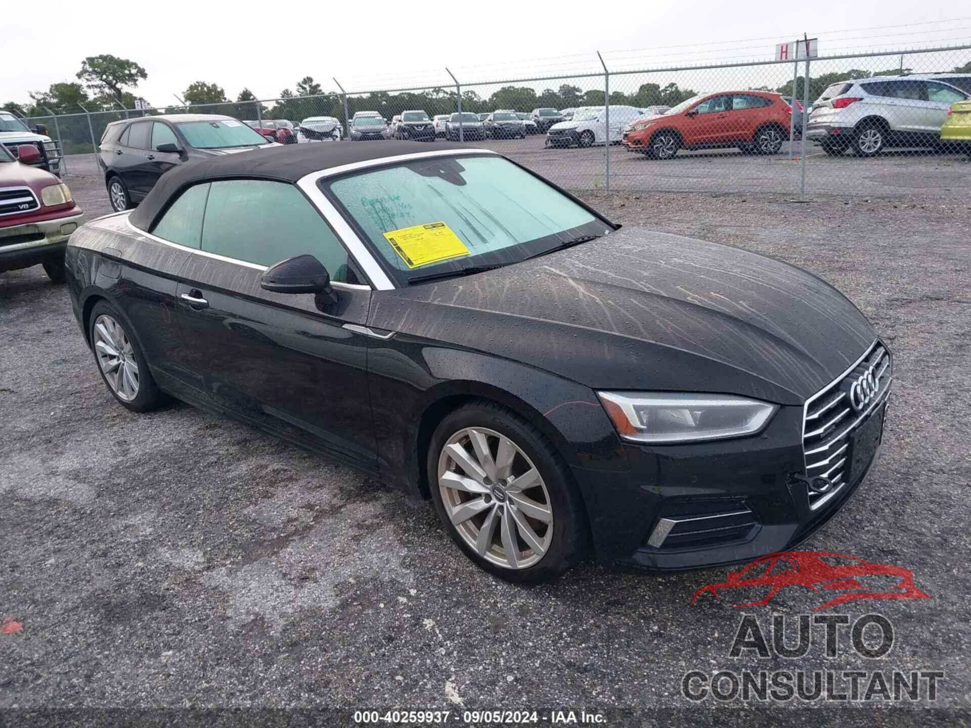 AUDI A5 2018 - WAUYNGF58JN012558