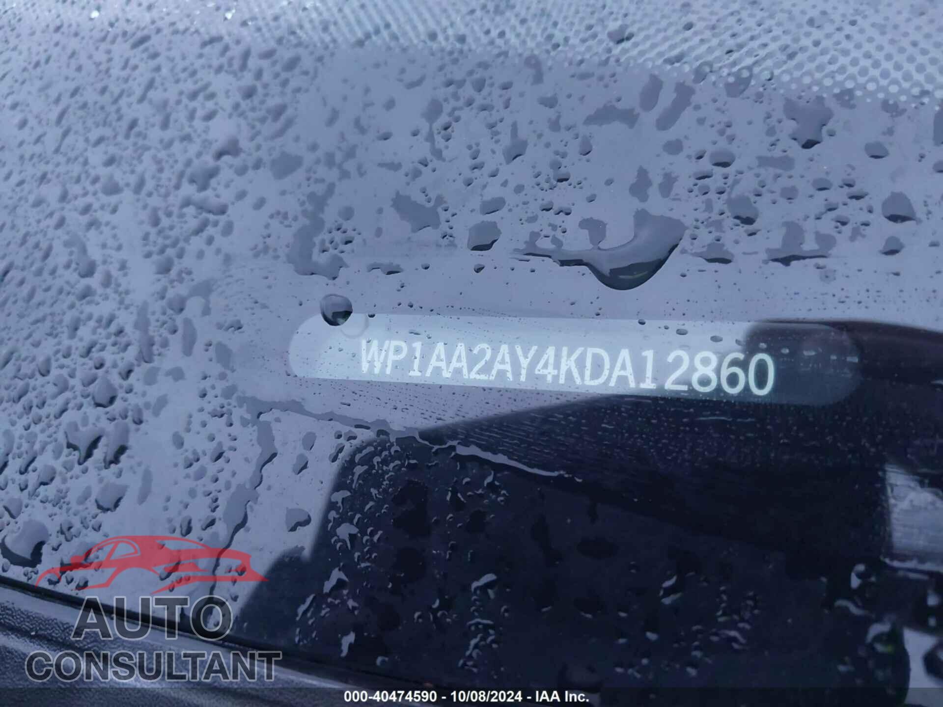 PORSCHE CAYENNE 2019 - WP1AA2AY4KDA12860