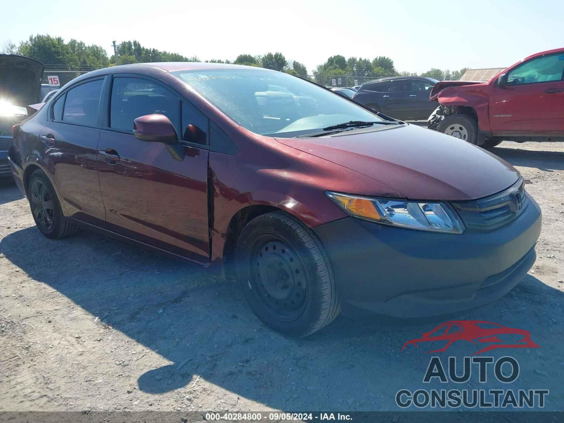 HONDA CIVIC 2012 - 19XFB2F50CE392959