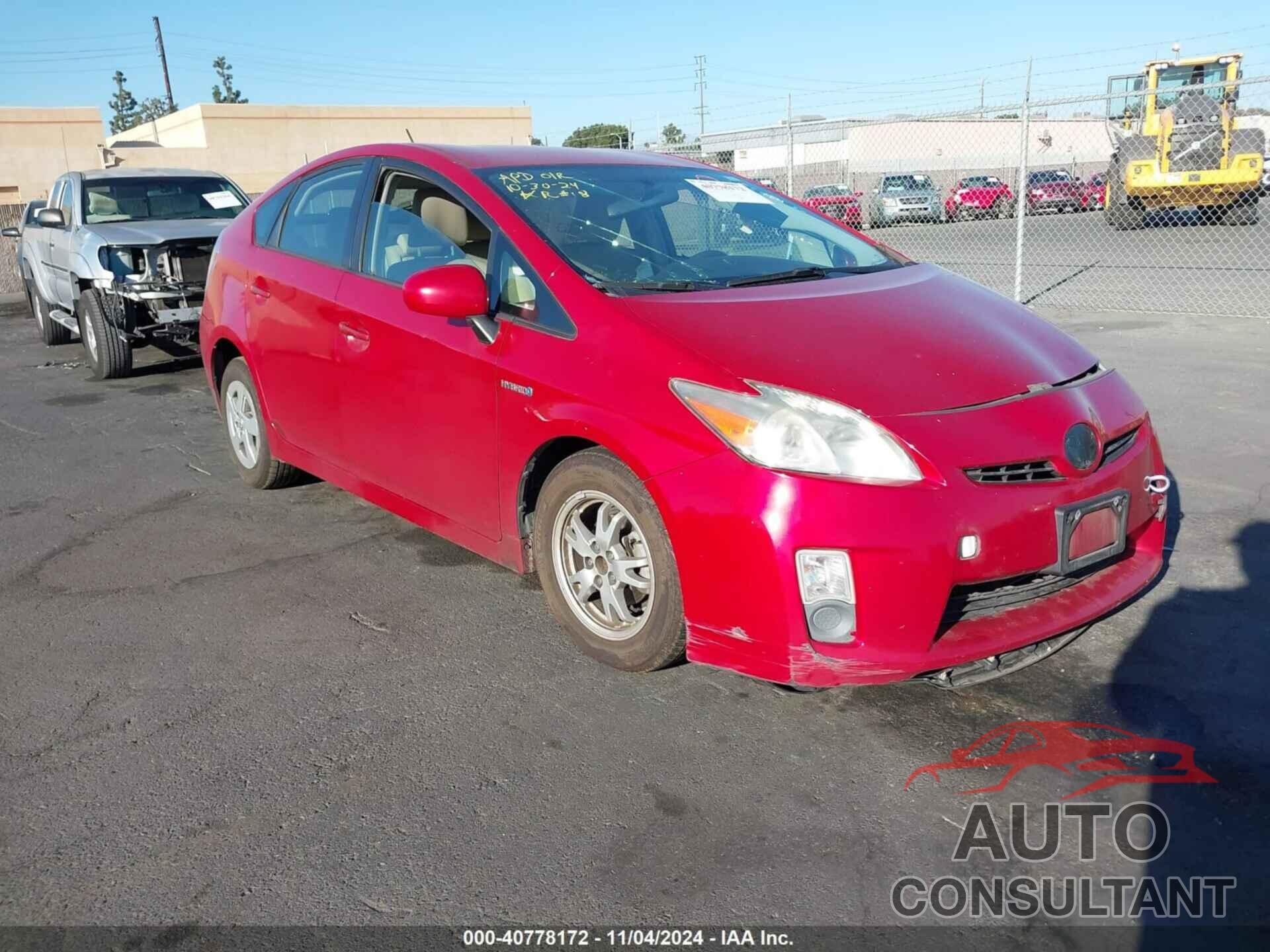 TOYOTA PRIUS 2010 - JTDKN3DU6A0171670