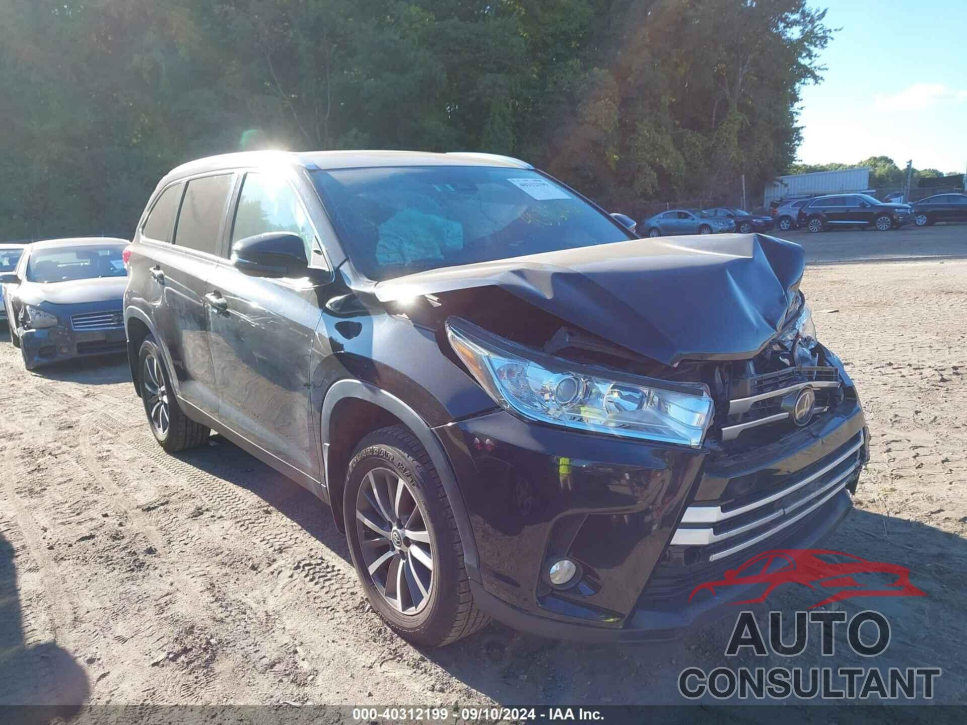 TOYOTA HIGHLANDER 2019 - 5TDJZRFH7KS567592