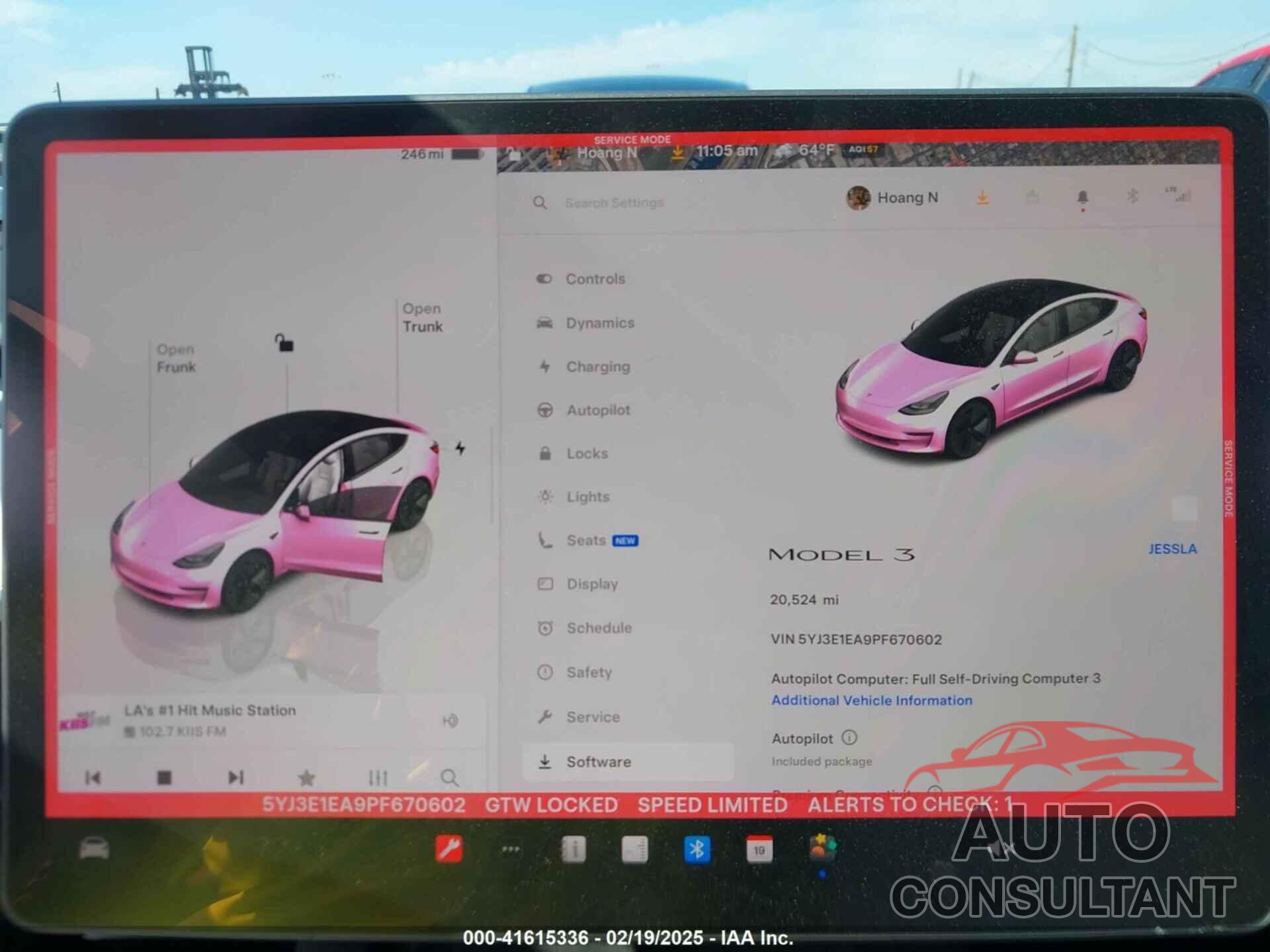 TESLA MODEL 3 2023 - 5YJ3E1EA9PF670602