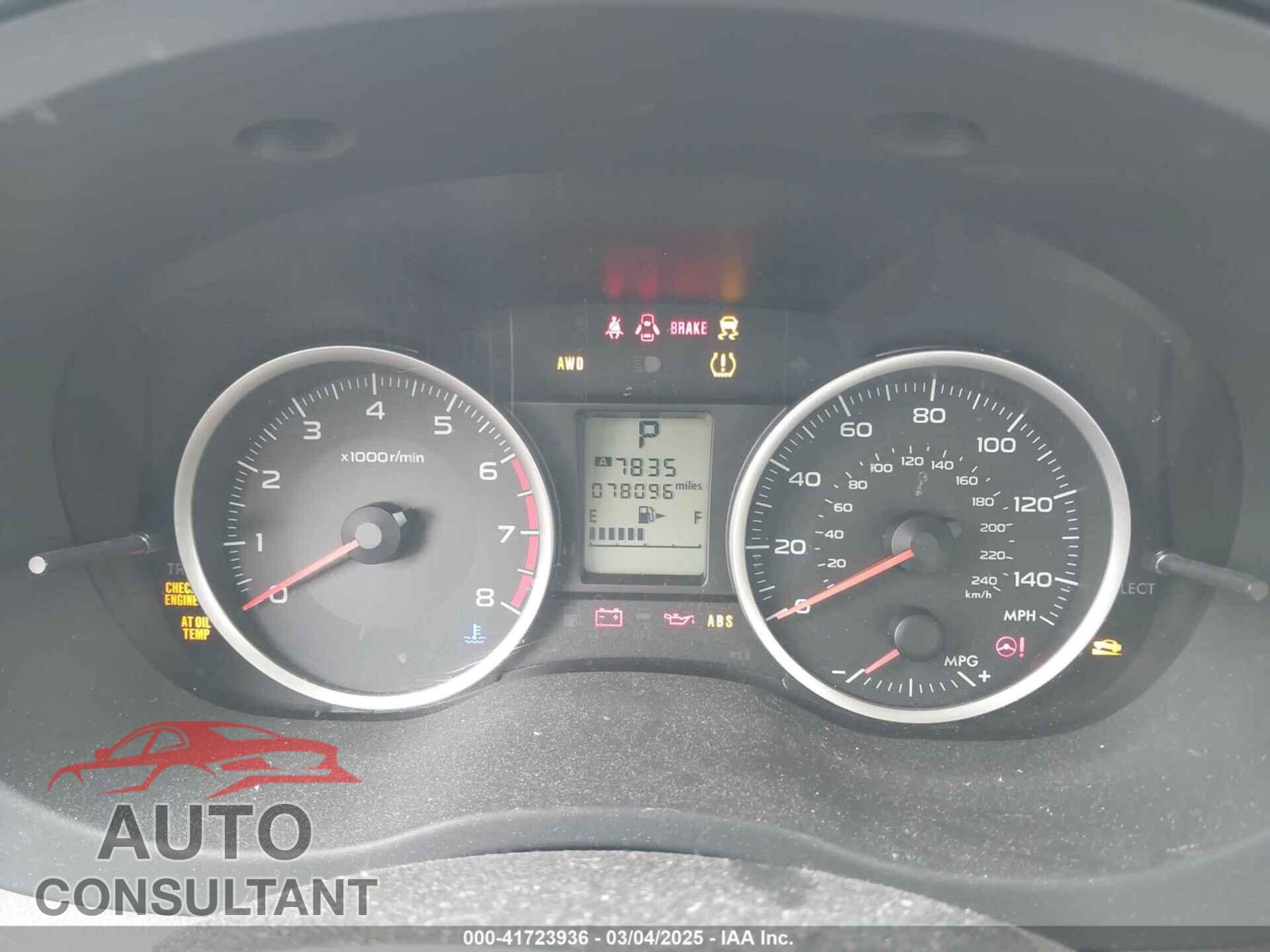 SUBARU FORESTER 2014 - JF2SJAAC9EH519210