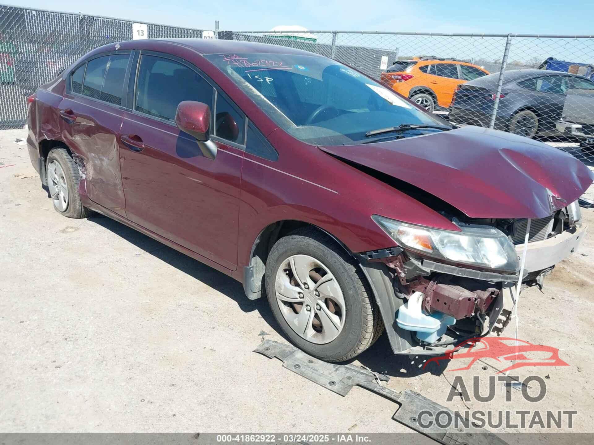 HONDA CIVIC 2013 - 2HGFB2F58DH587747