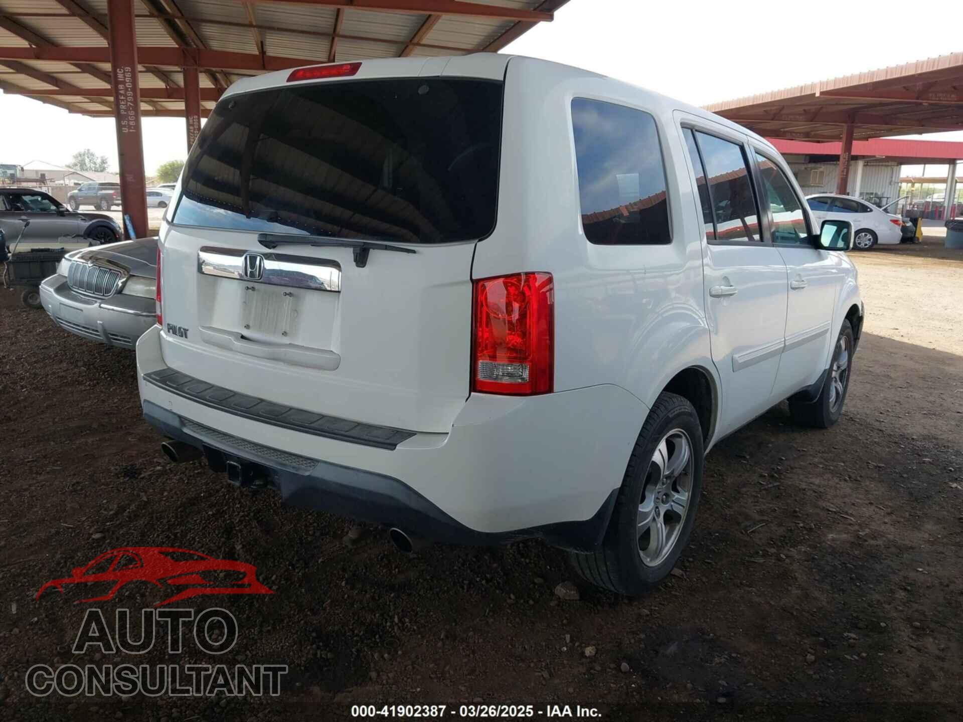 HONDA PILOT 2012 - 5FNYF3H45CB031857