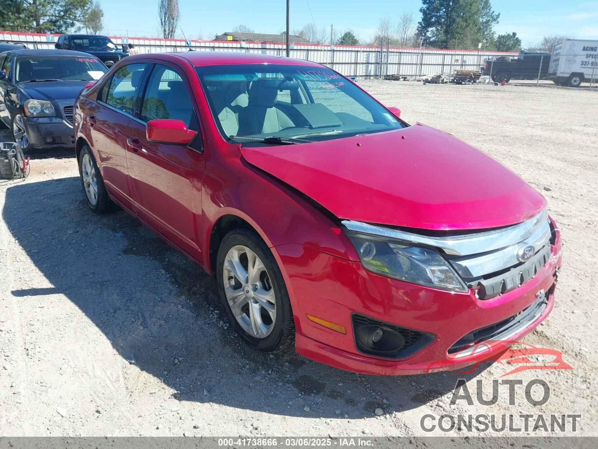 FORD FUSION 2012 - 3FAHP0HA3CR389254