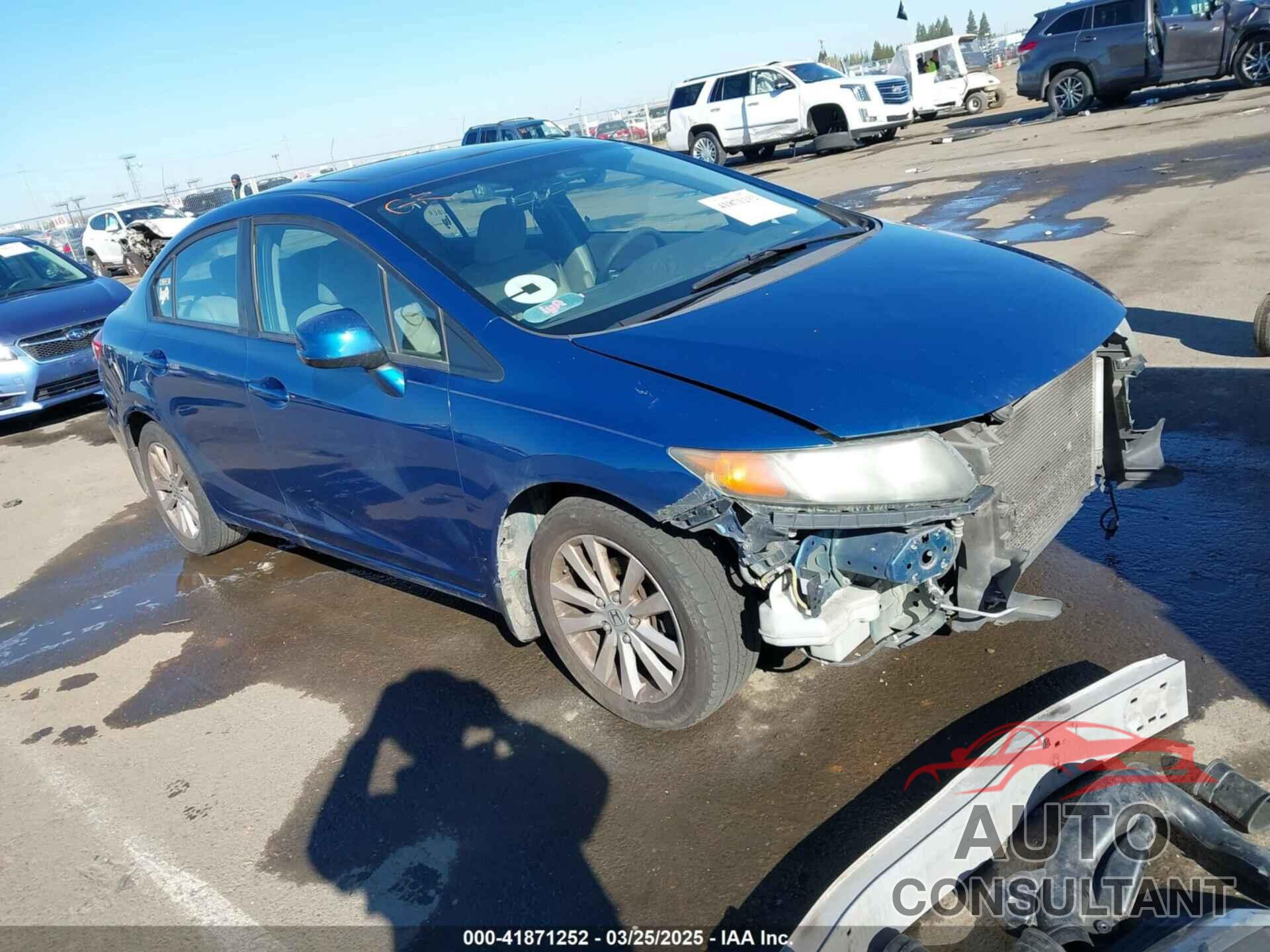 HONDA CIVIC 2012 - 19XFB2F86CE080560