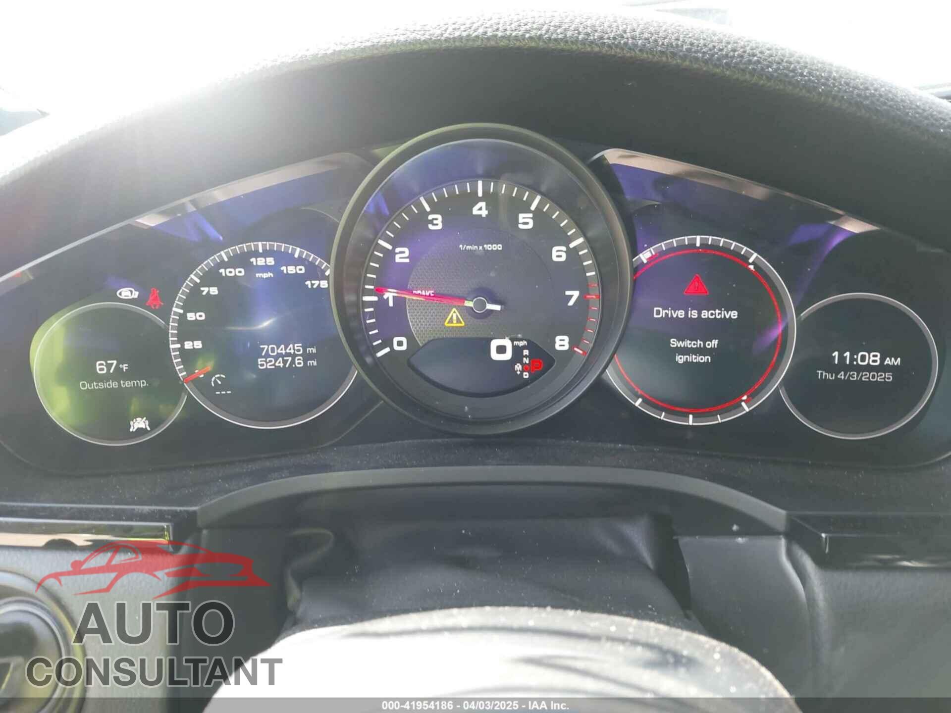 PORSCHE CAYENNE 2019 - WP1AA2AYXKDA09882