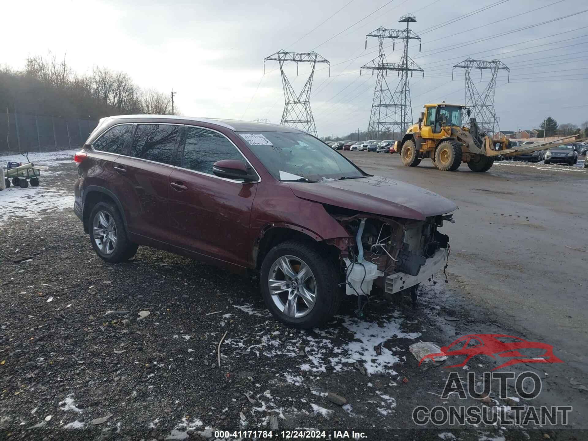 TOYOTA HIGHLANDER 2019 - 5TDDZRFH5KS915838