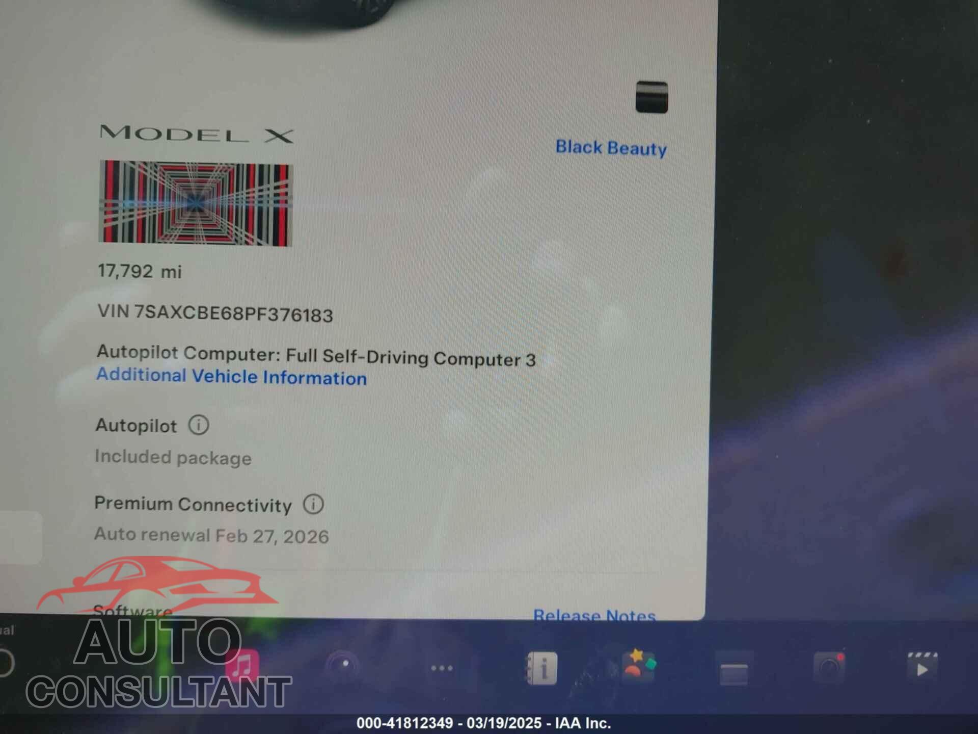 TESLA MODEL X 2023 - 7SAXCBE68PF376183
