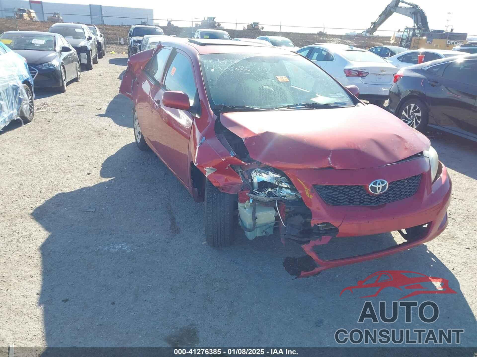 TOYOTA COROLLA 2009 - 1NXBU40E19Z020517