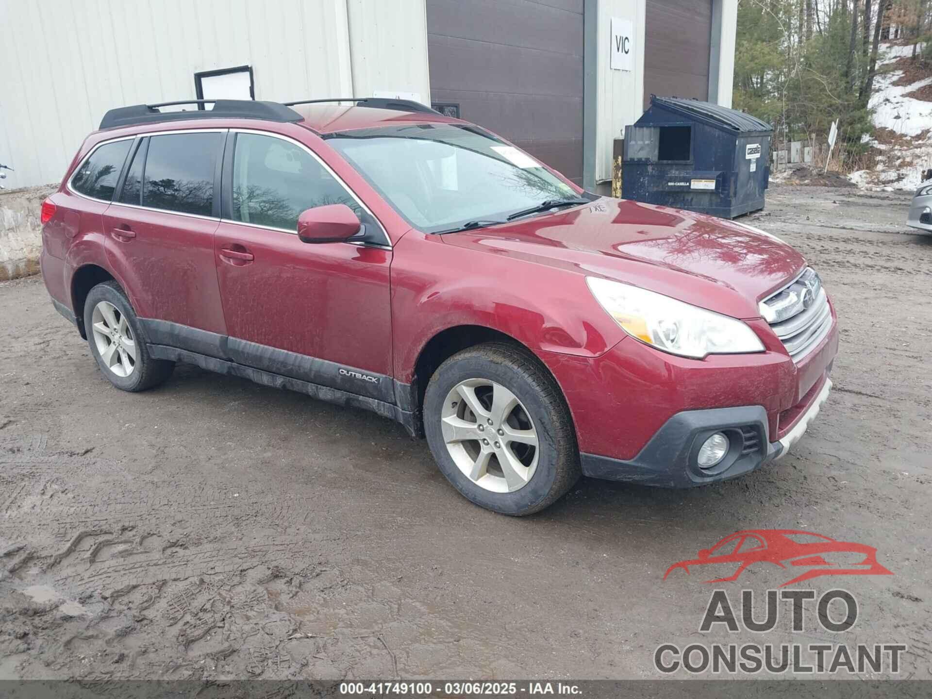 SUBARU OUTBACK 2014 - 4S4BRCKC0E3236348