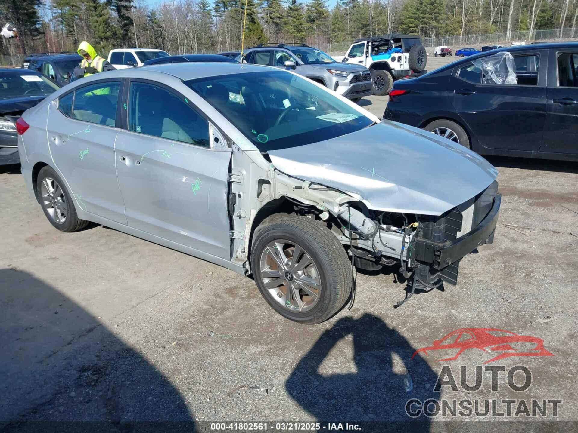 HYUNDAI ELANTRA 2017 - KMHD84LF9HU384846