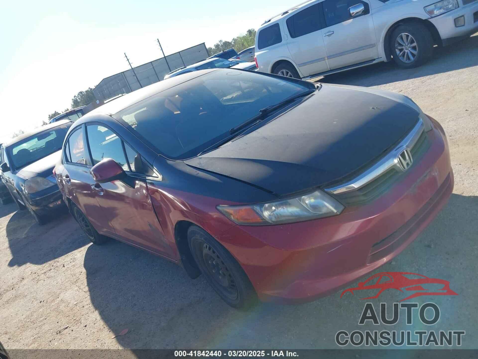 HONDA CIVIC 2012 - 2HGFB2F59CH610547
