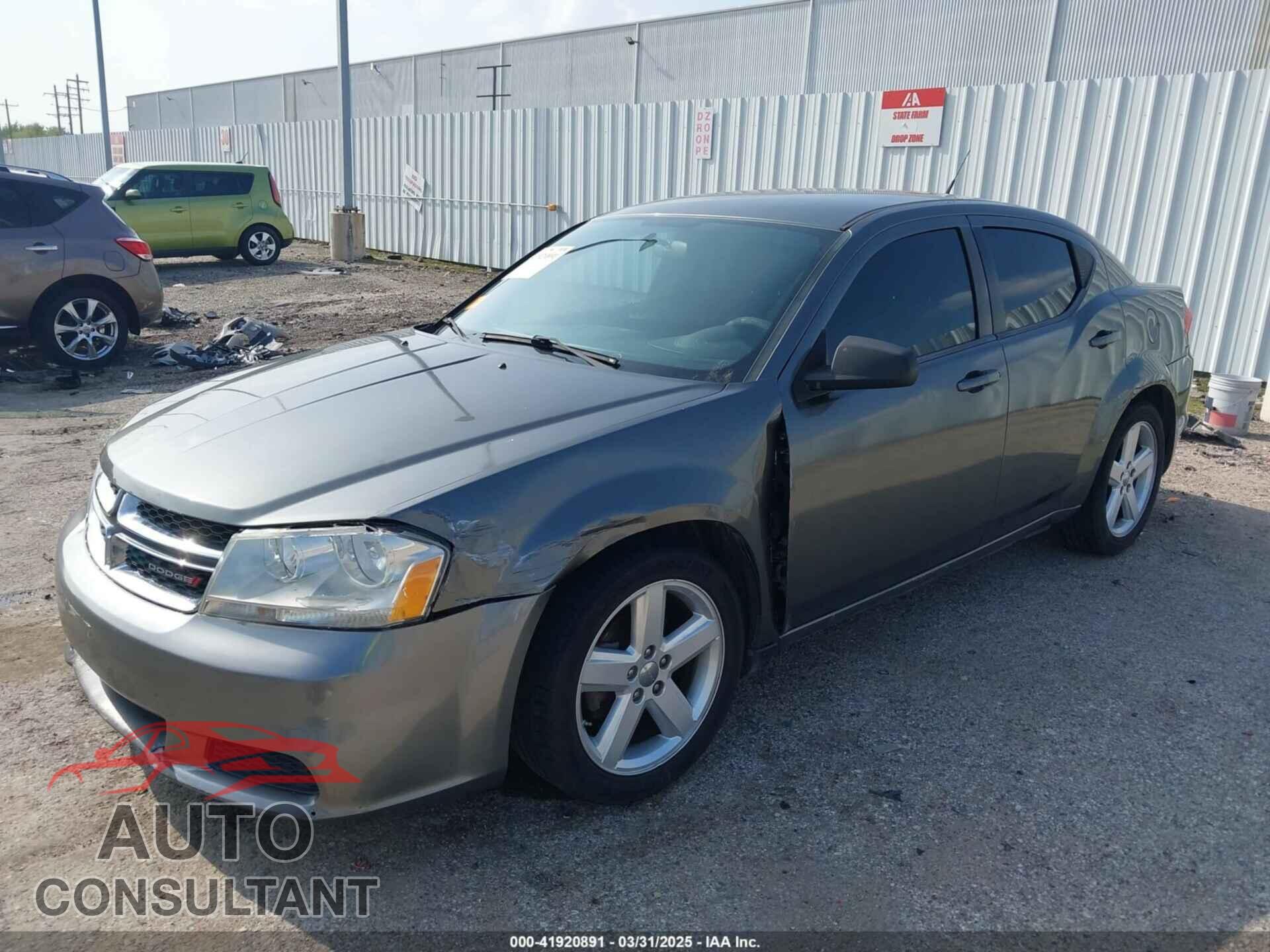 DODGE AVENGER 2013 - 1C3CDZAB4DN624984