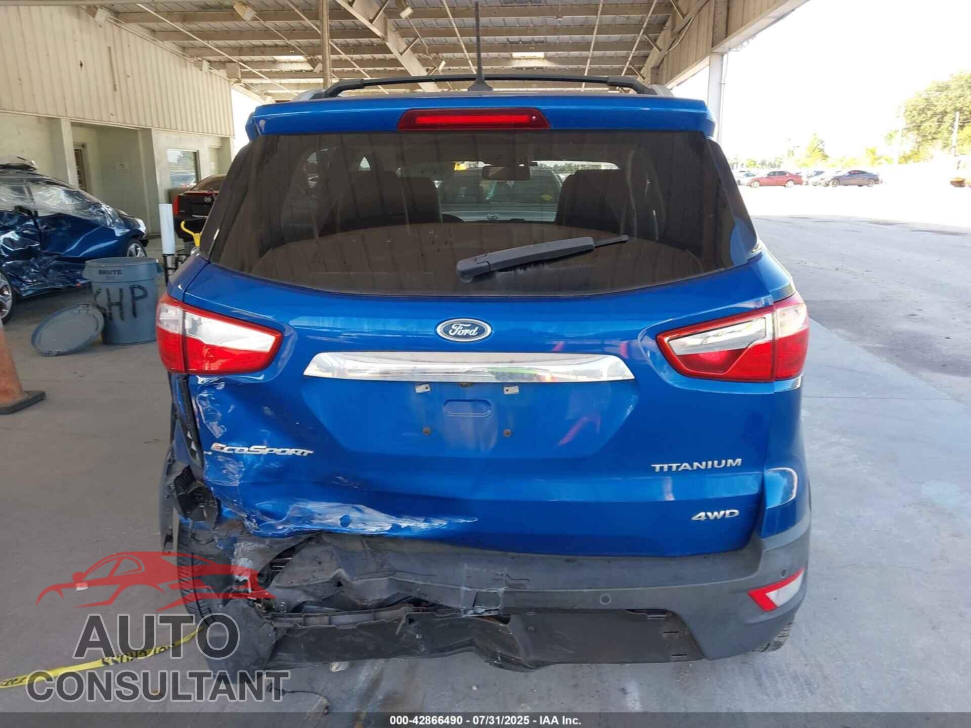 FORD ECOSPORT 2019 - MAJ6S3KL2KC310901