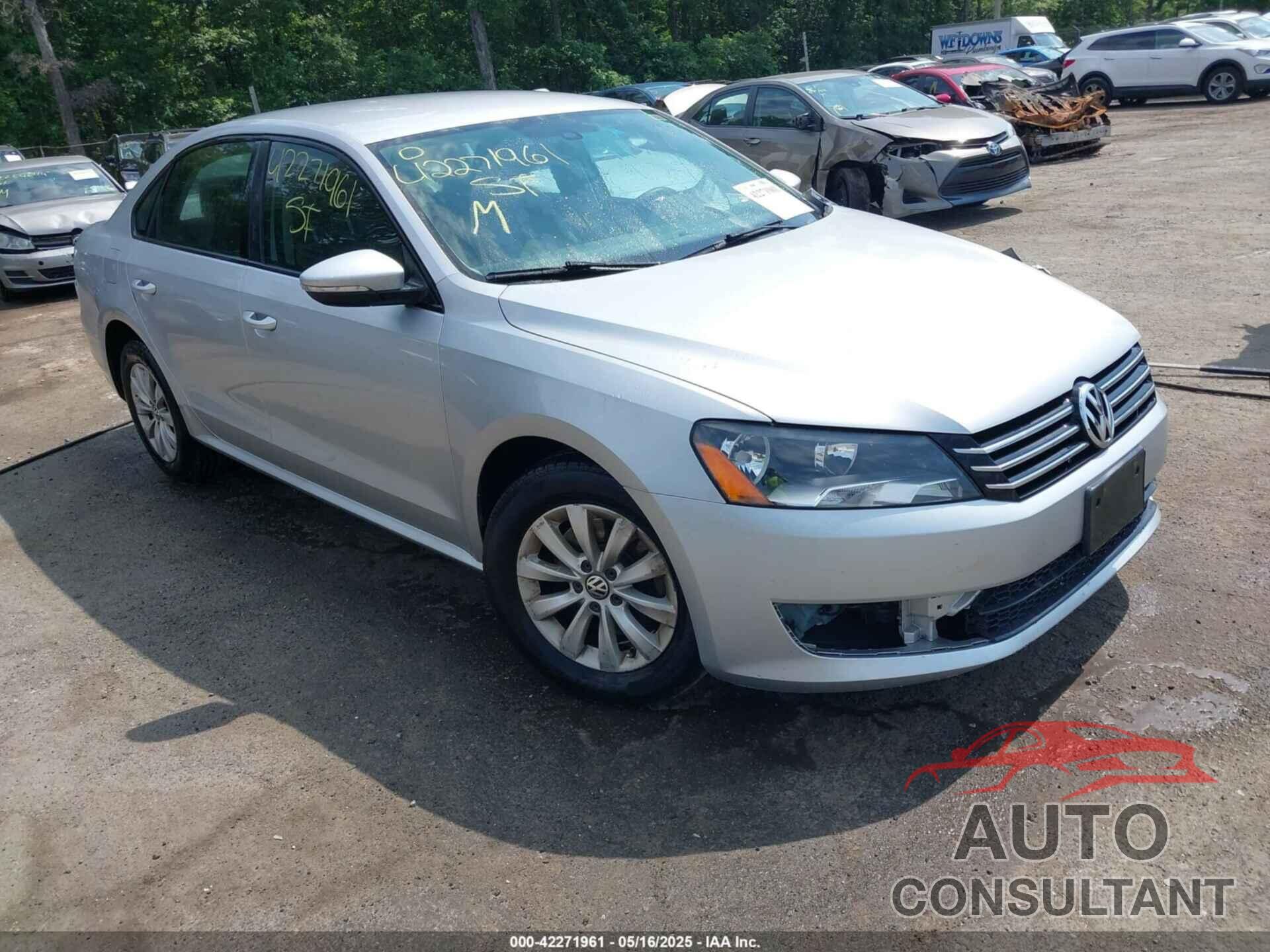 VOLKSWAGEN PASSAT 2012 - 1VWAP7A30CC048843
