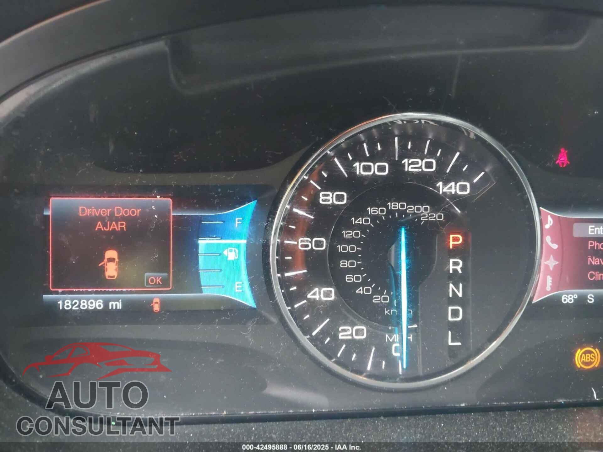 FORD EDGE 2012 - 2FMDK3J96CBA09620