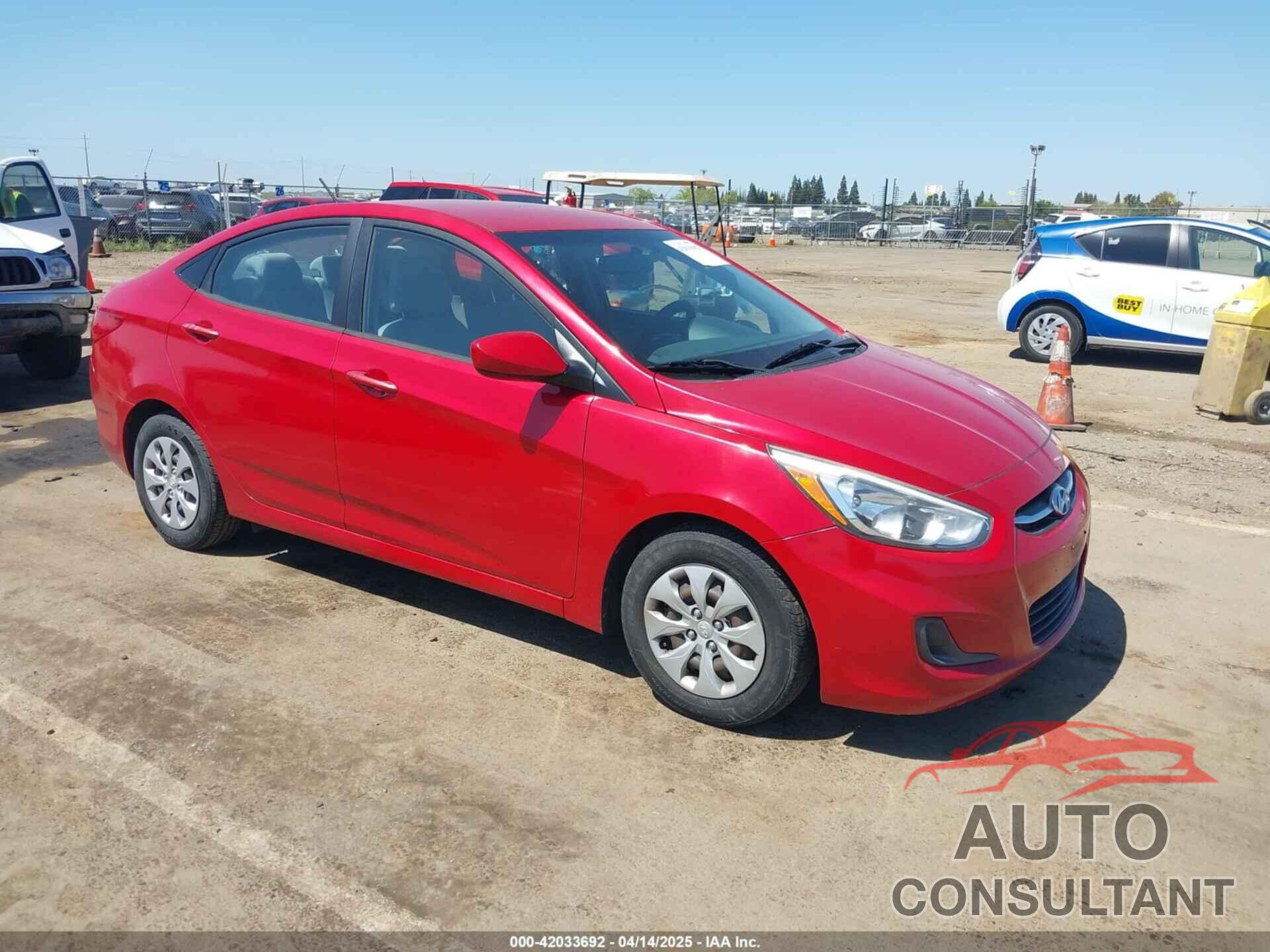 HYUNDAI ACCENT 2015 - KMHCT4AE6FU817654