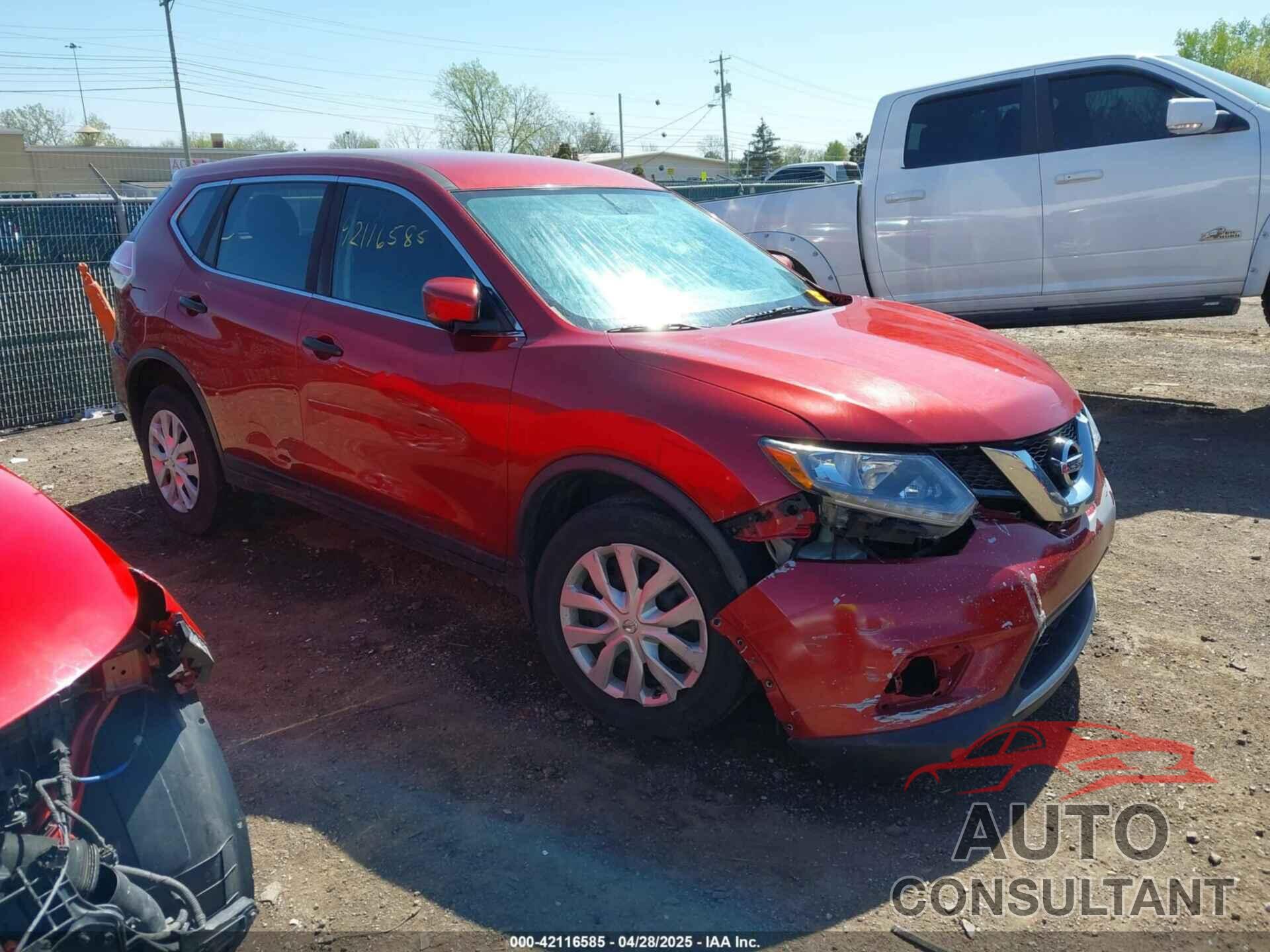 NISSAN ROGUE 2016 - KNMAT2MV8GP622991
