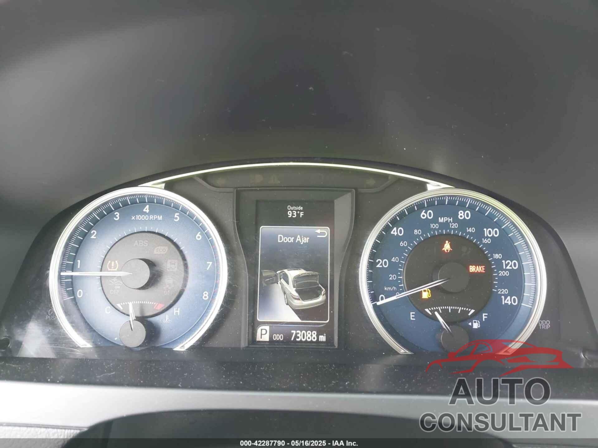 TOYOTA CAMRY 2016 - 4T1BF1FK8GU615402