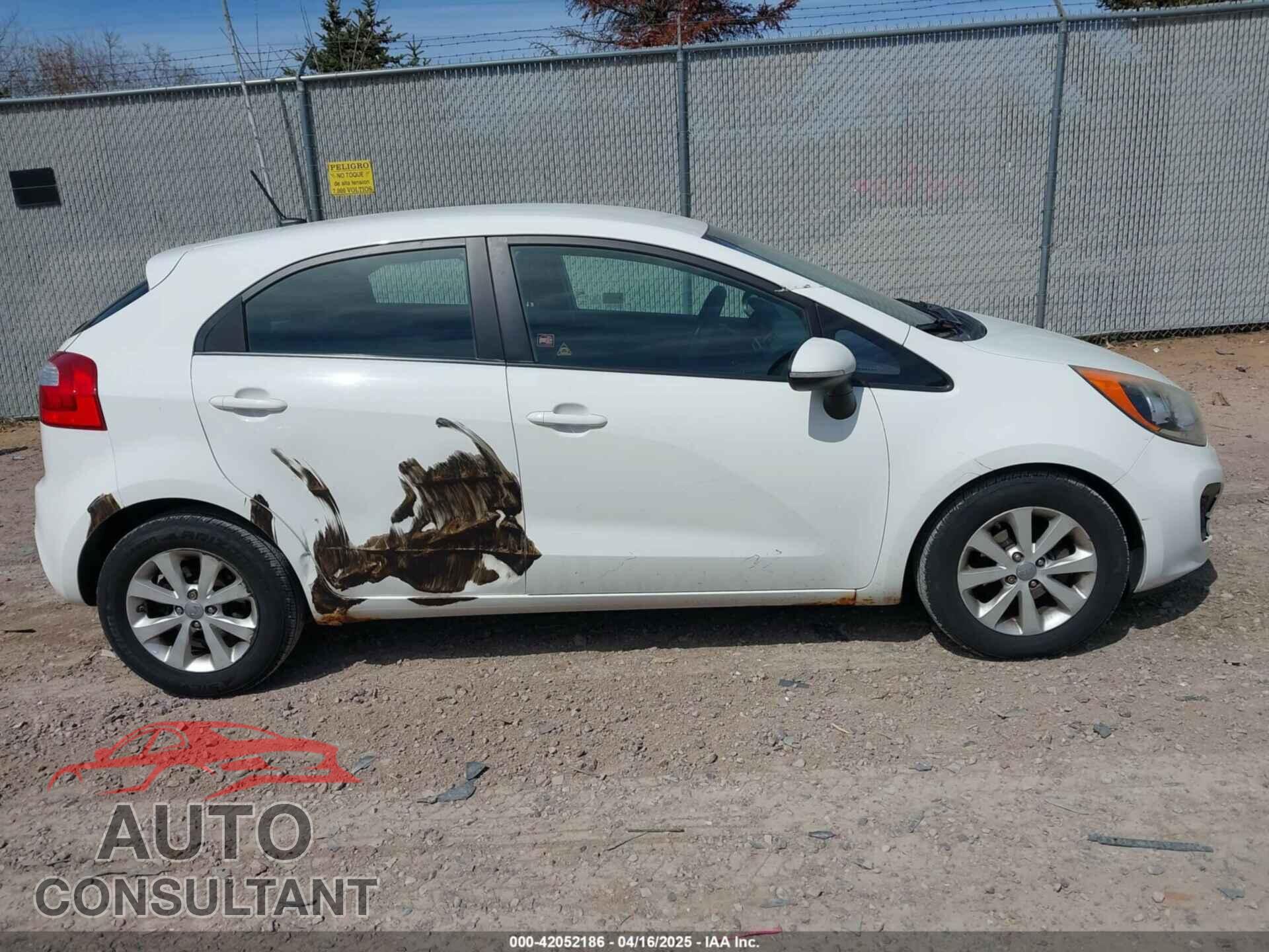 KIA RIO5 2012 - KNADN5A37C6031494