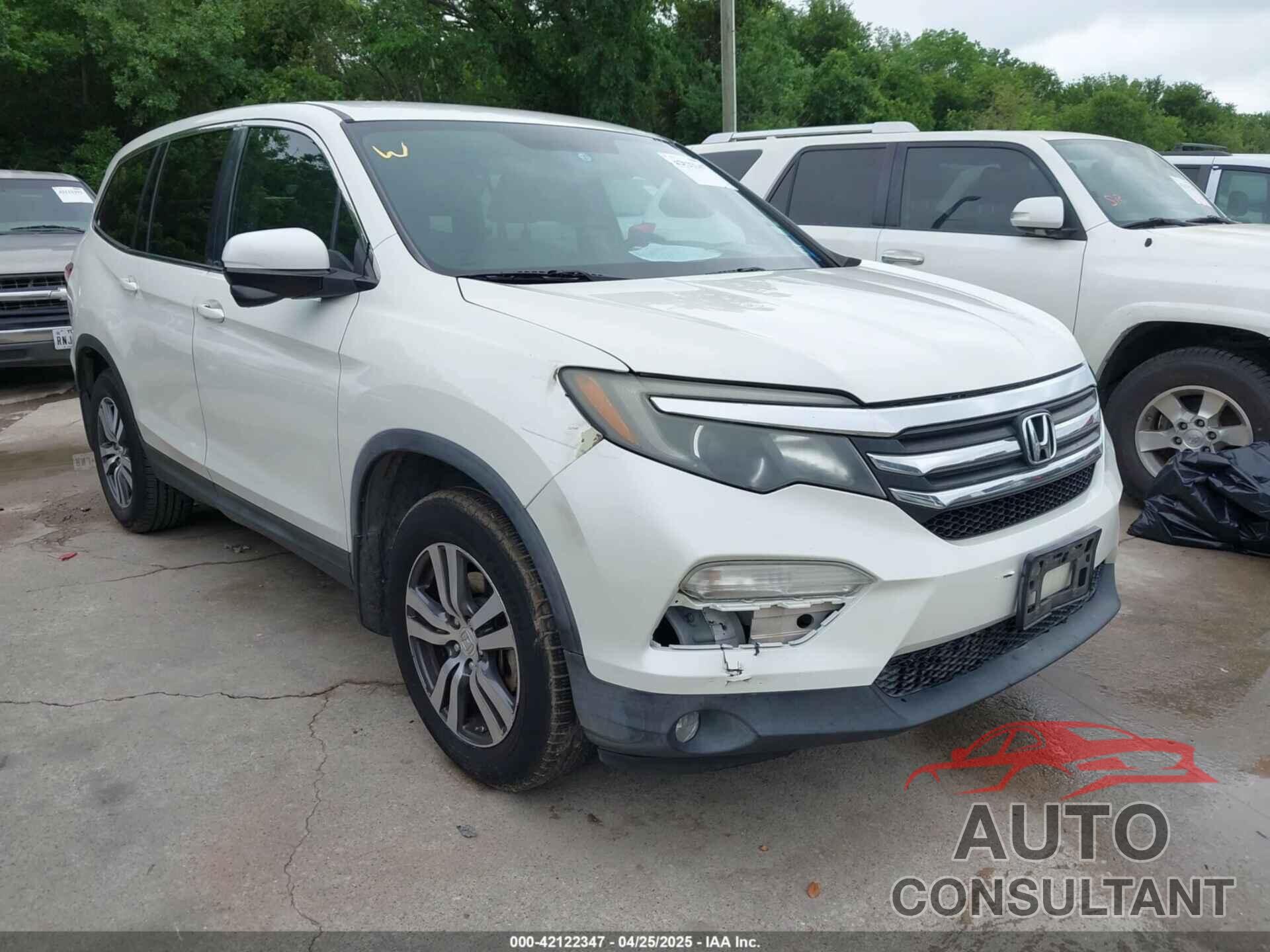 HONDA PILOT 2016 - 5FNYF5H37GB013224