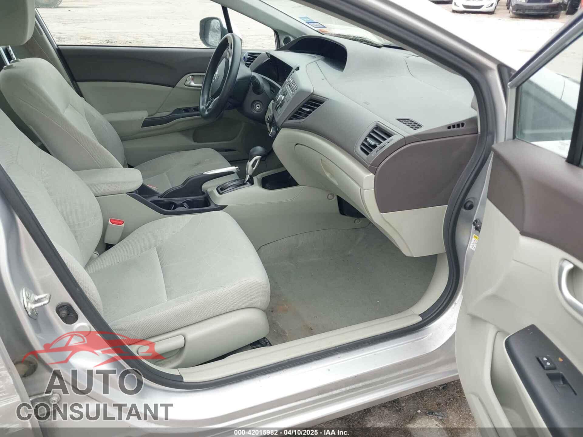 HONDA CIVIC 2012 - 19XFB2F89CE035550