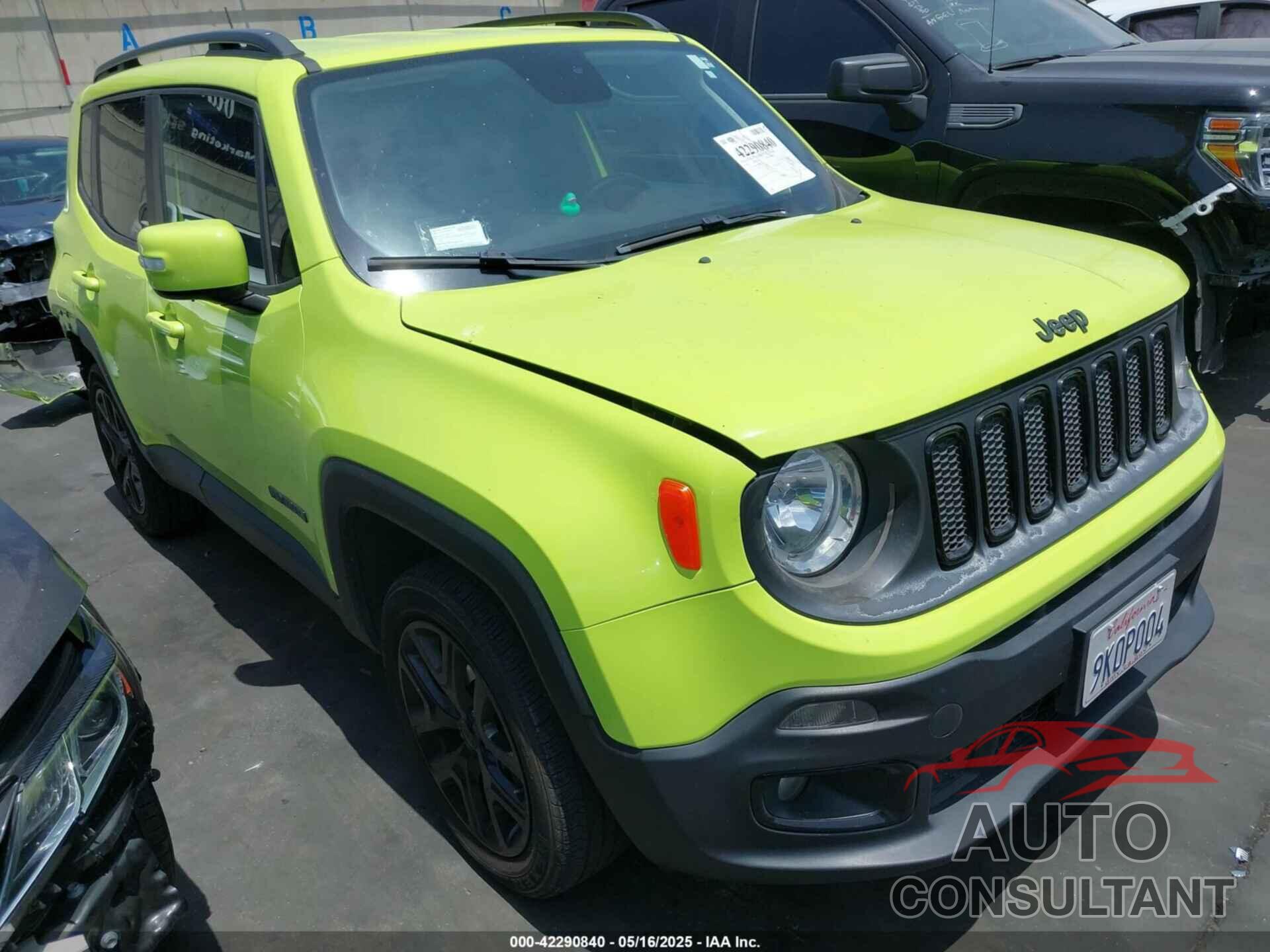JEEP RENEGADE 2018 - ZACCJBBB1JPH86908