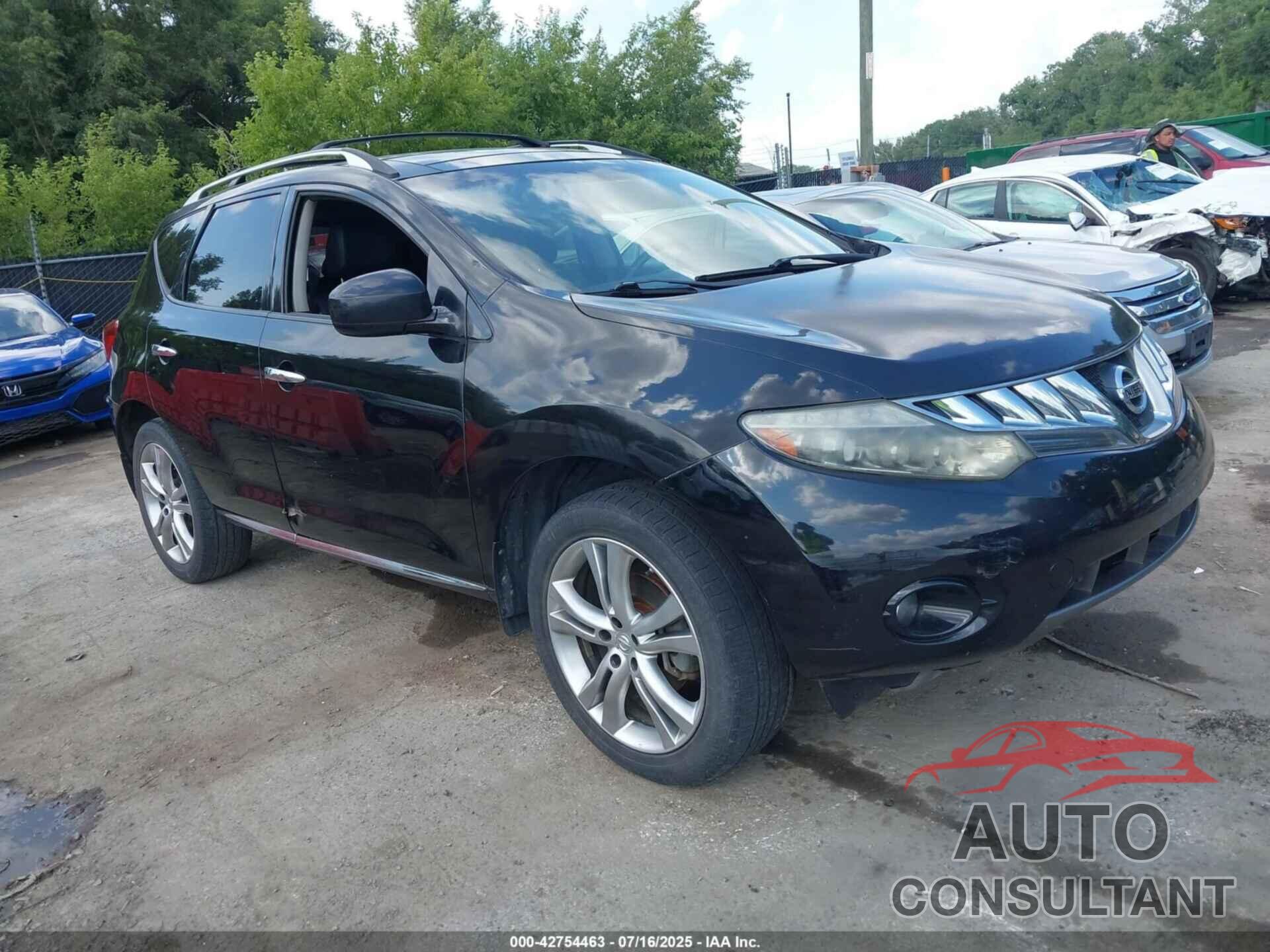 NISSAN MURANO 2010 - JN8AZ1MW6AW112674