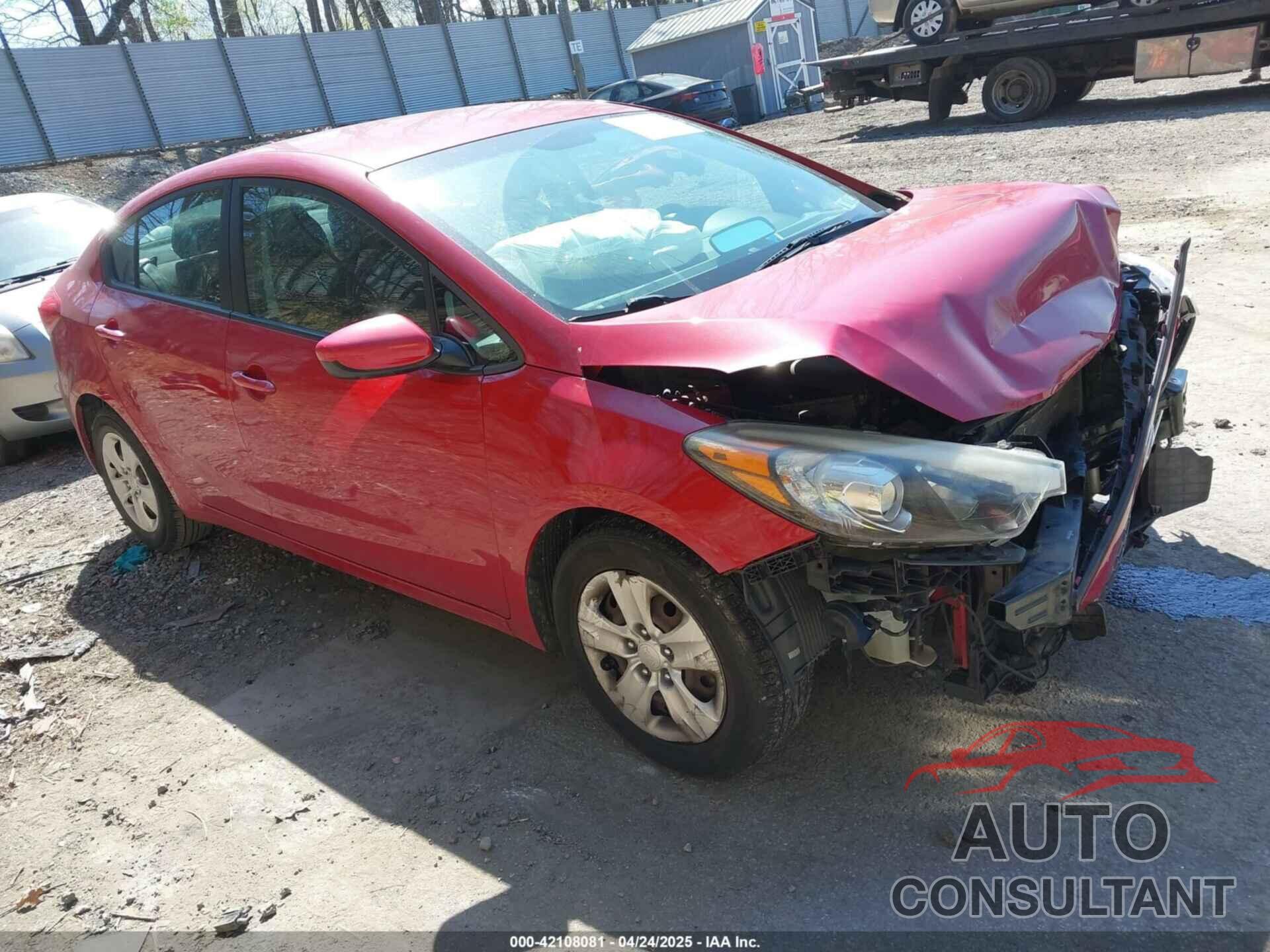 KIA FORTE 2016 - KNAFK4A65G5470047