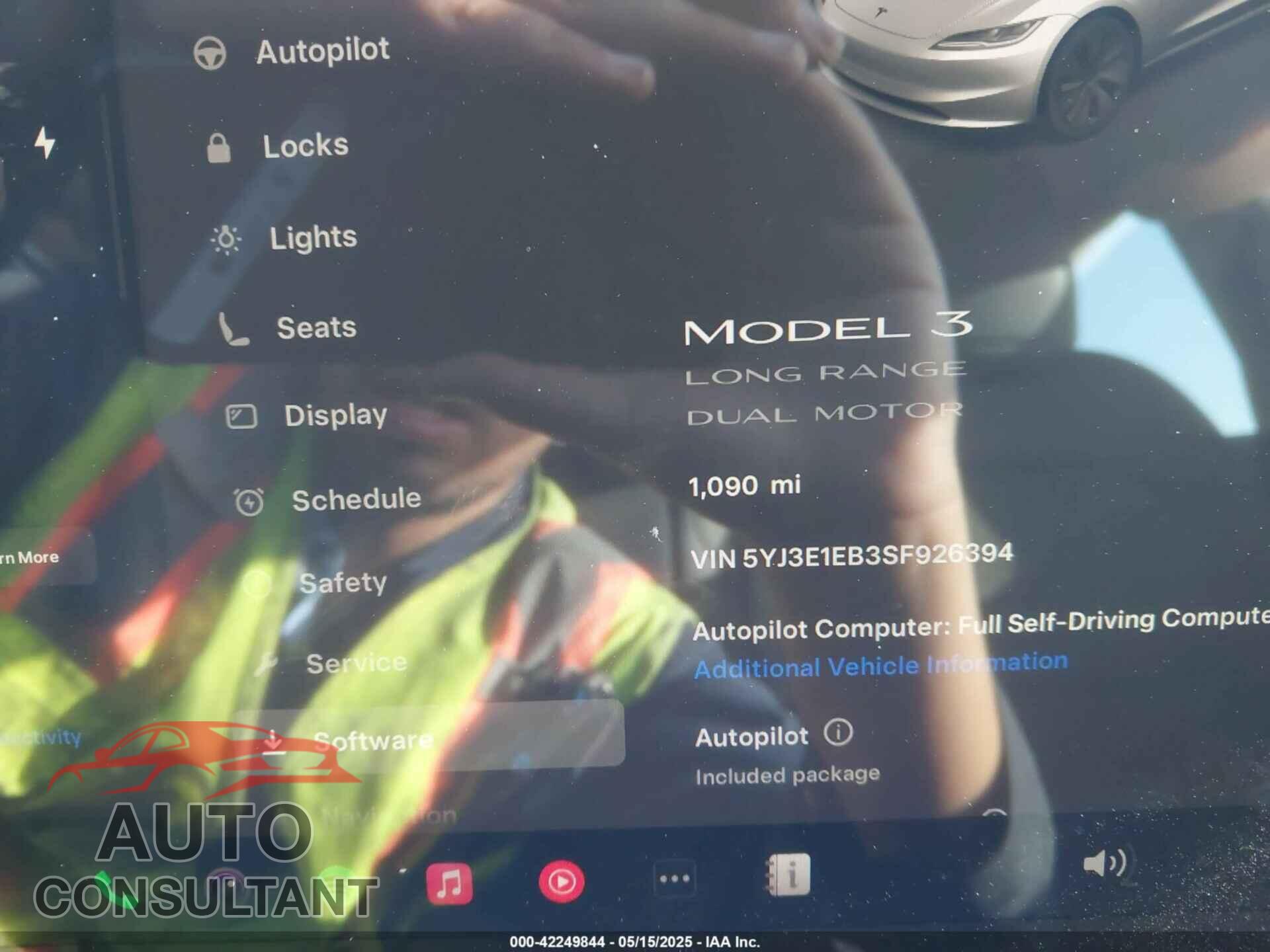 TESLA MODEL 3 2025 - 5YJ3E1EB3SF926394