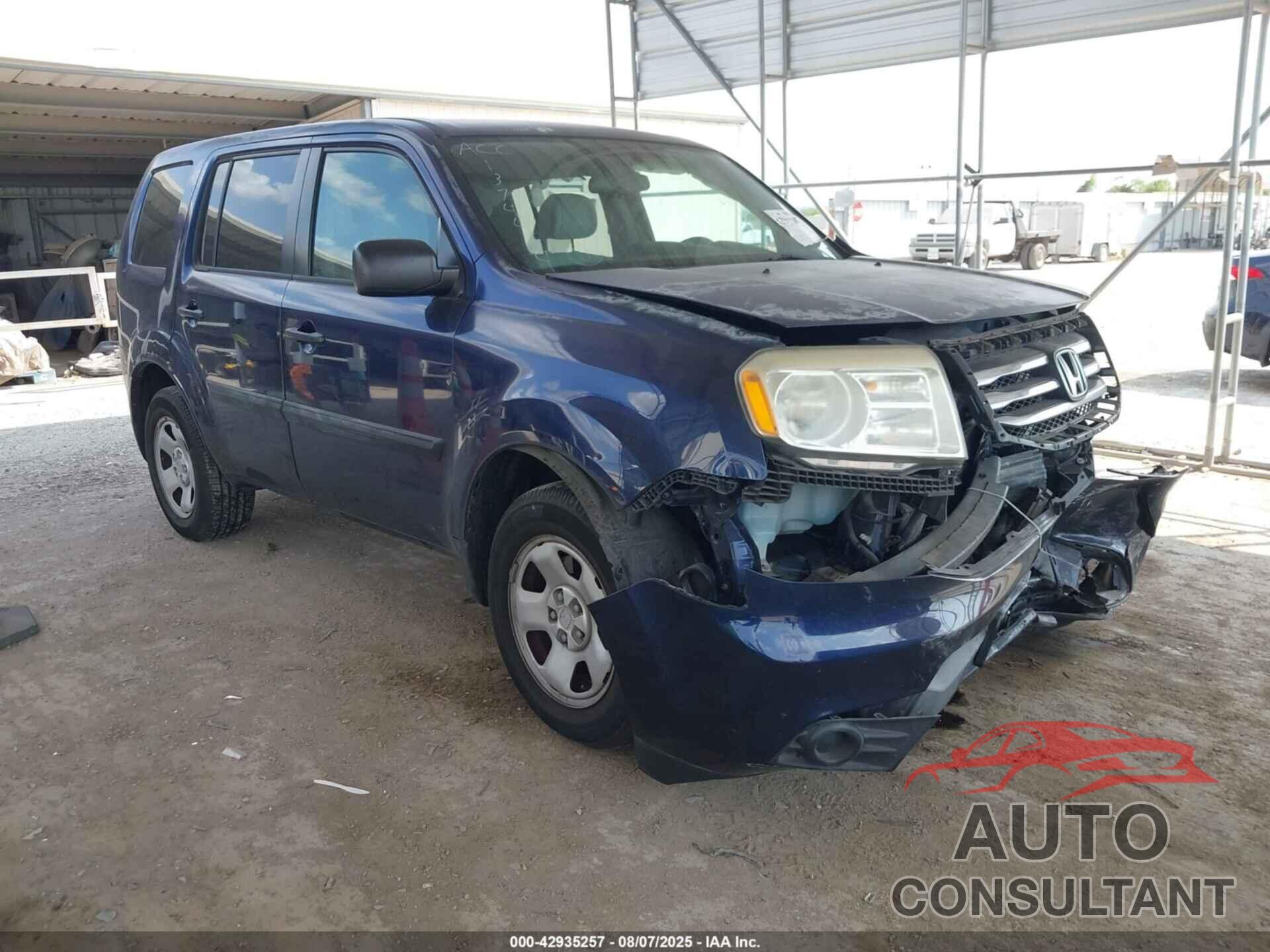 HONDA PILOT 2013 - 5FNYF3H27DB035358