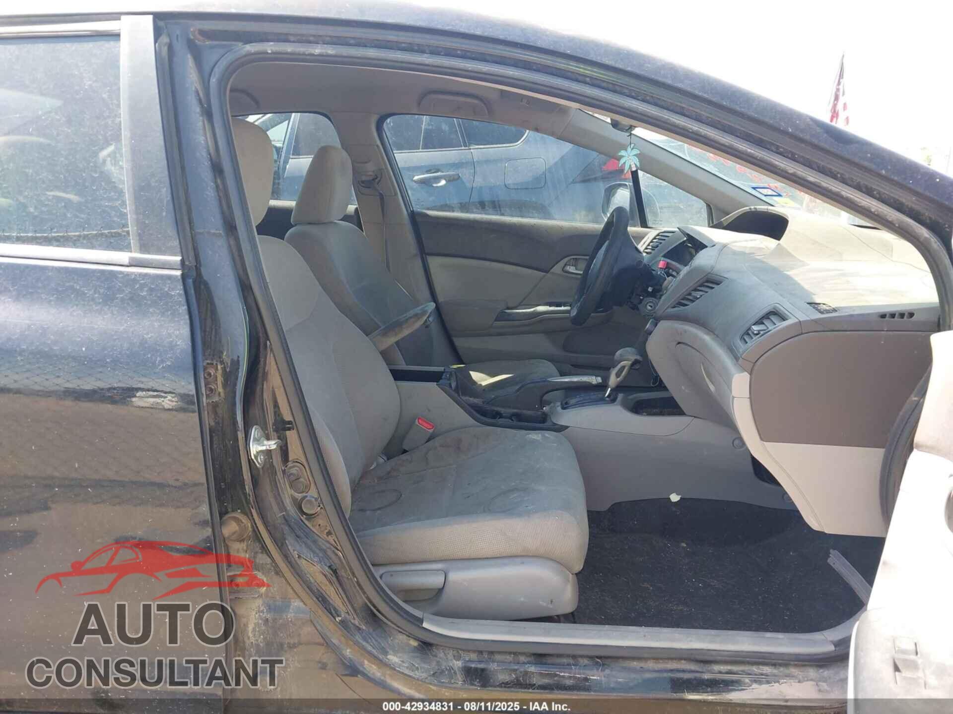 HONDA CIVIC 2012 - 2HGFB2F59CH612475
