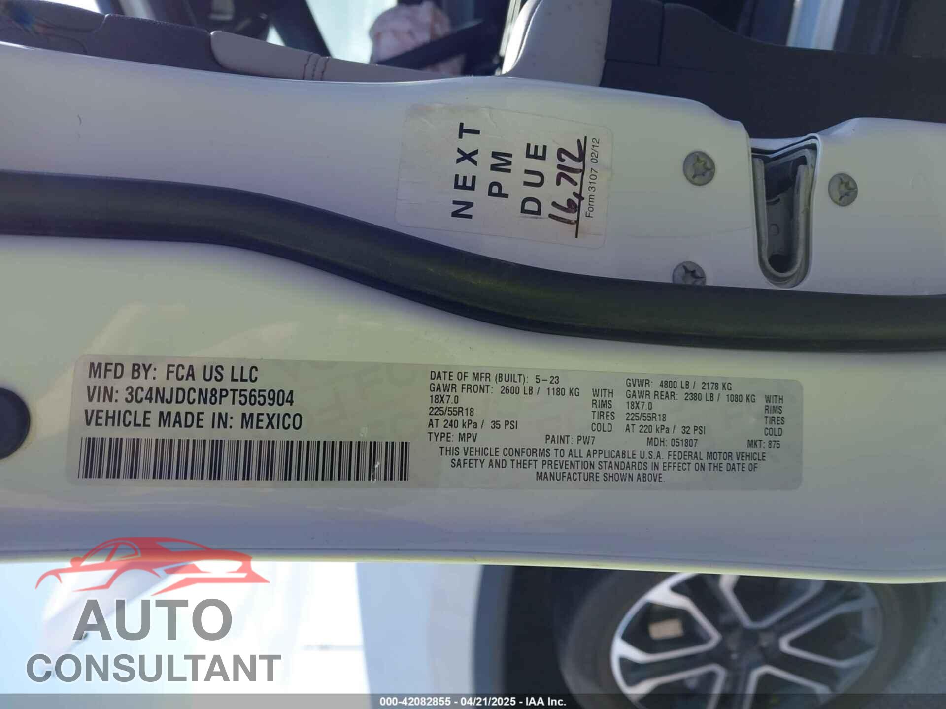 JEEP COMPASS 2023 - 3C4NJDCN8PT565904