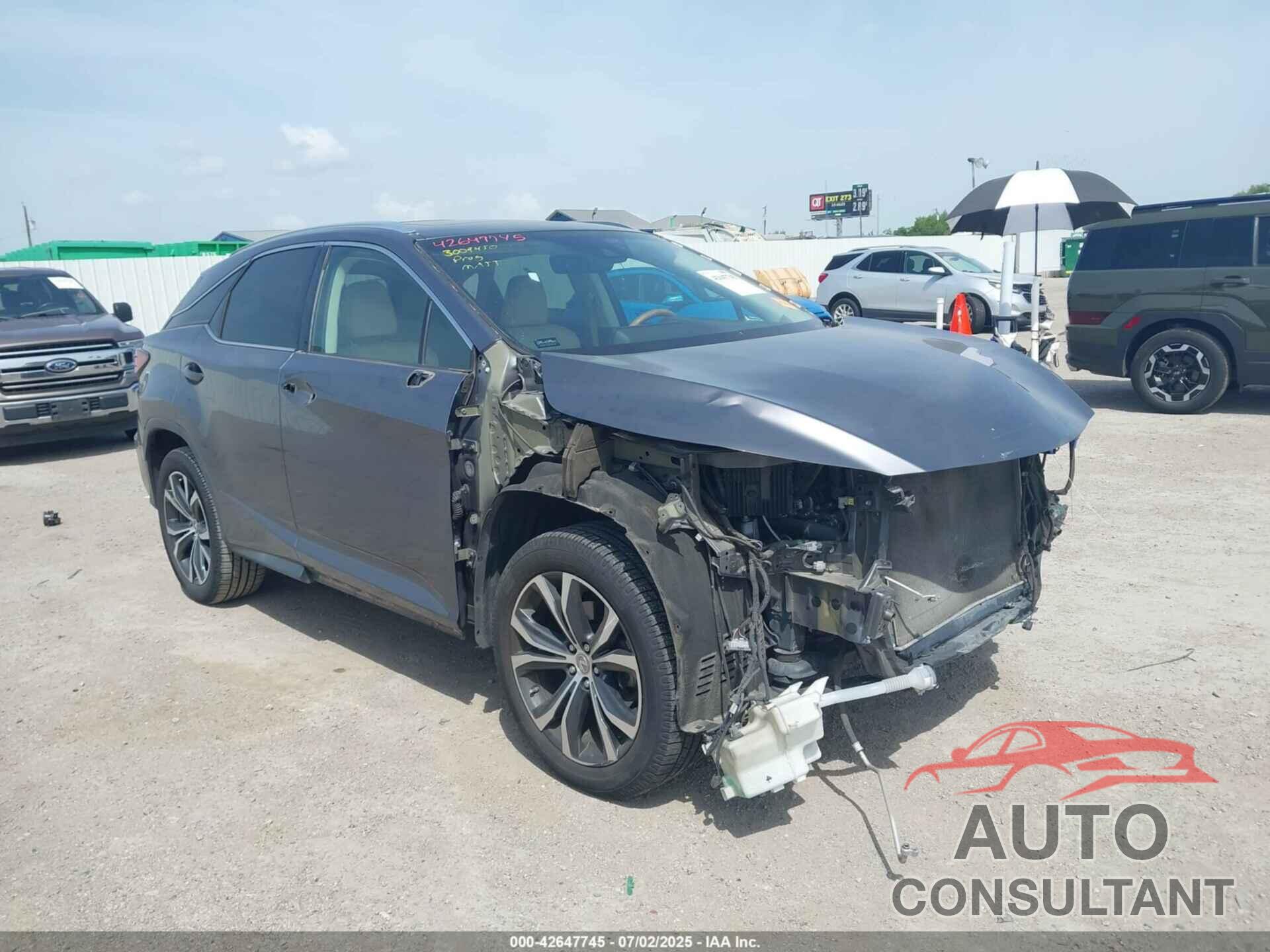 LEXUS RX 350 2017 - 2T2ZZMCA1HC059791