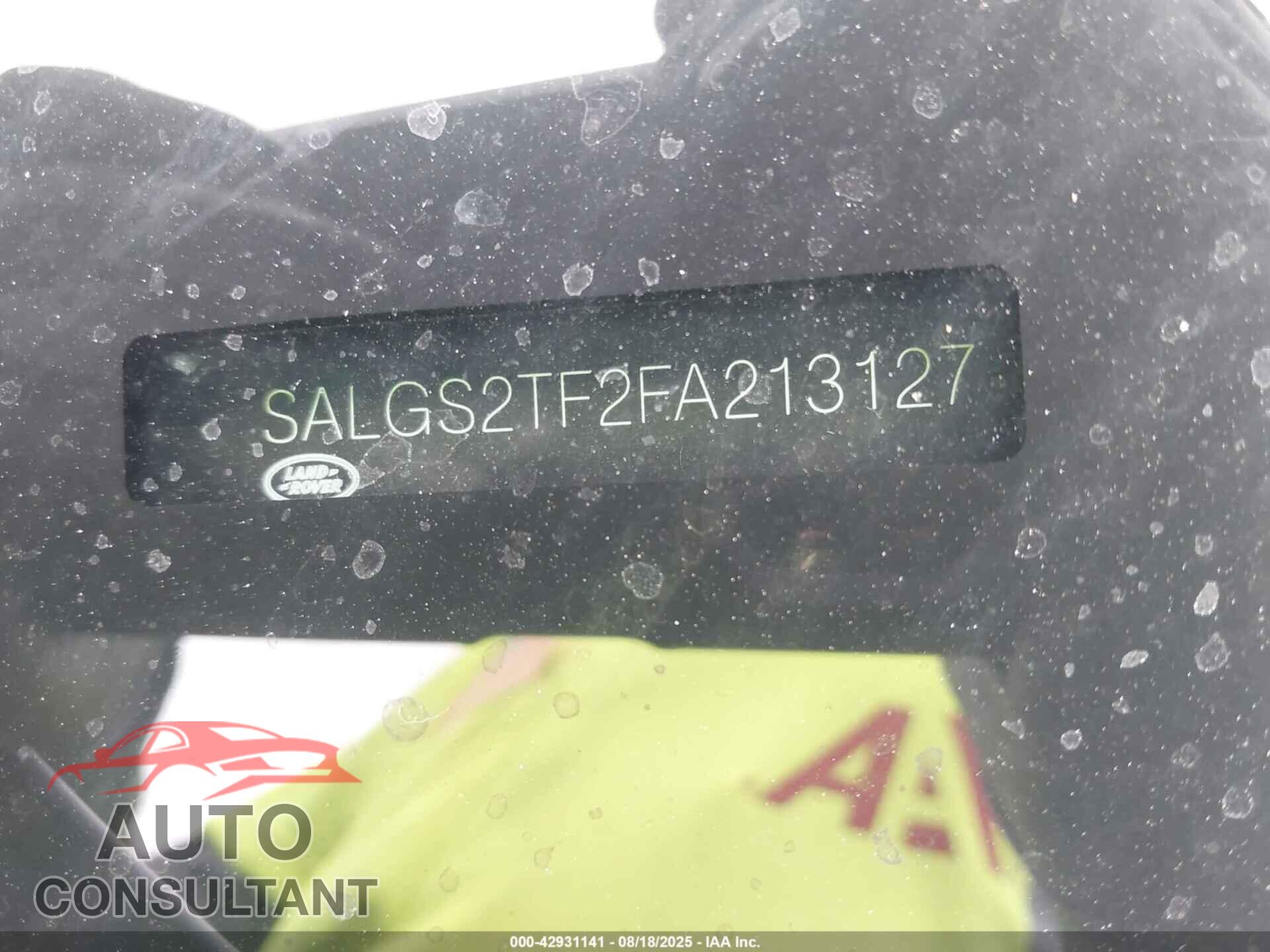 LAND ROVER RANGE ROVER 2015 - SALGS2TF2FA213127