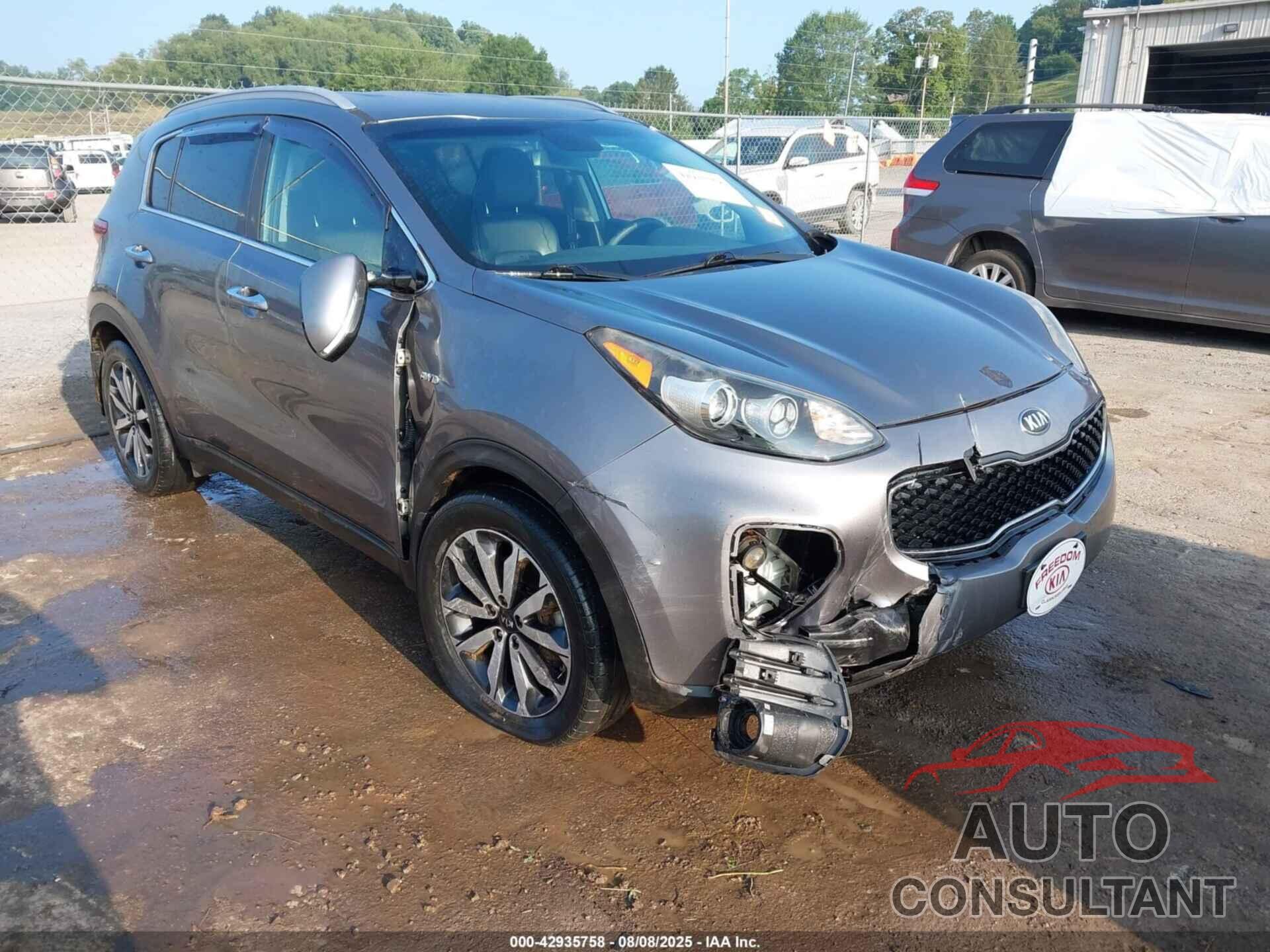 KIA SPORTAGE 2018 - KNDPNCAC8J7301022