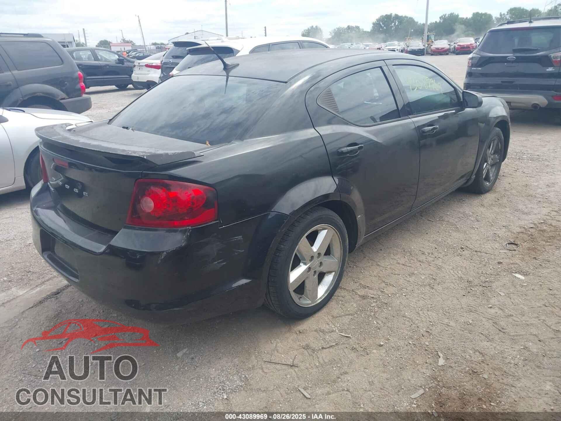 DODGE AVENGER 2012 - 1C3CDZAB4CN154177