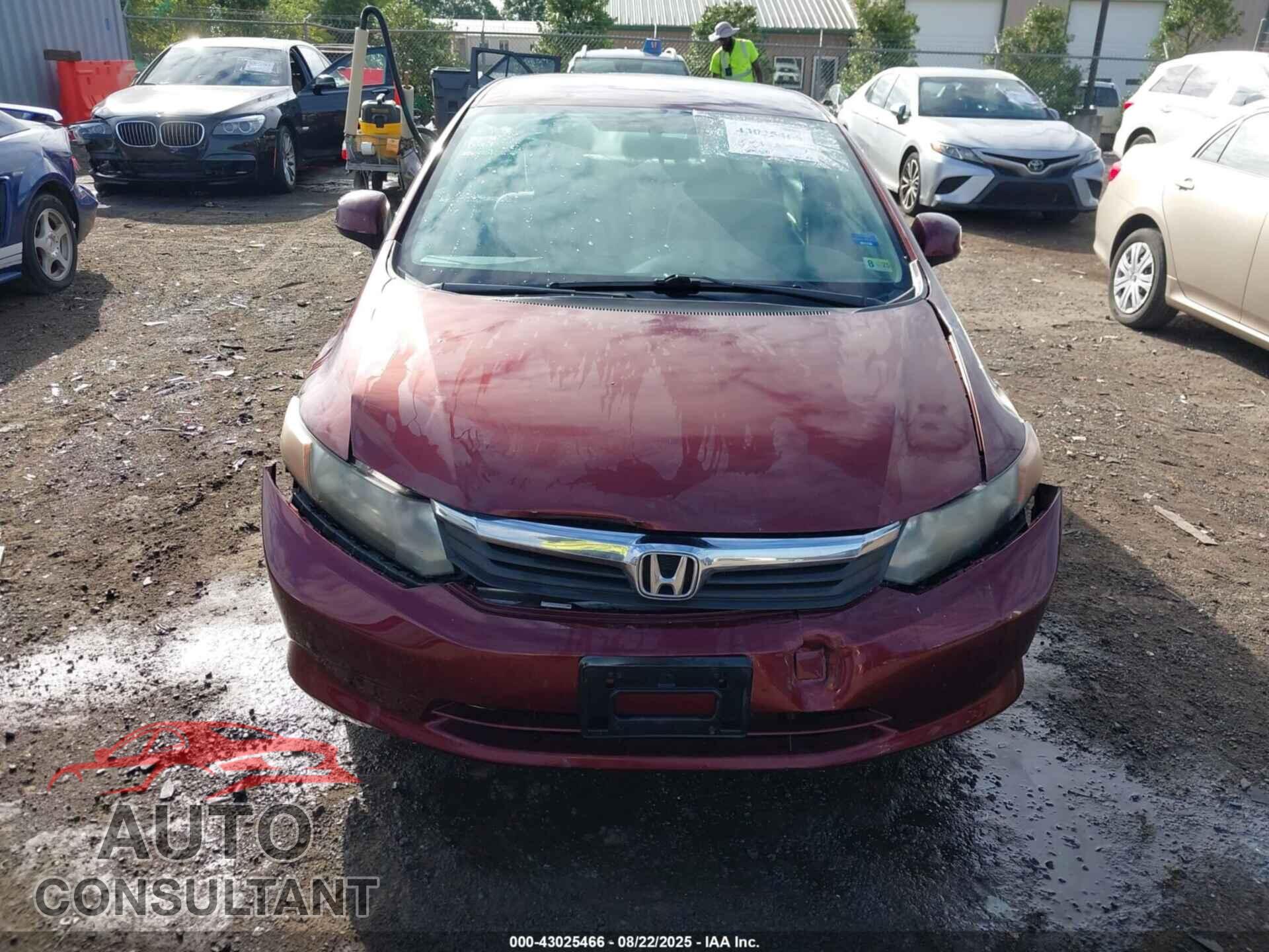 HONDA CIVIC 2012 - 19XFB2F59CE067470