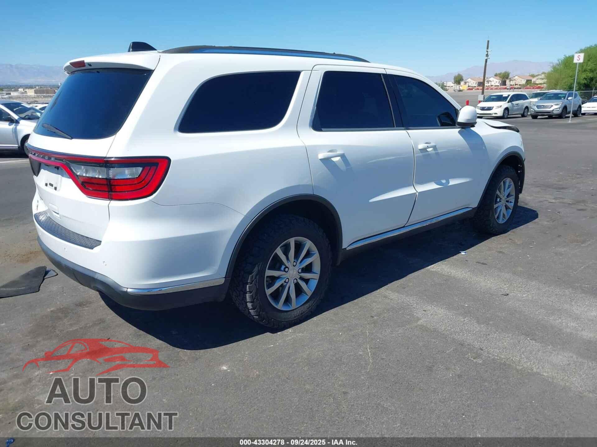 DODGE DURANGO 2017 - 1C4RDJAG3HC854830