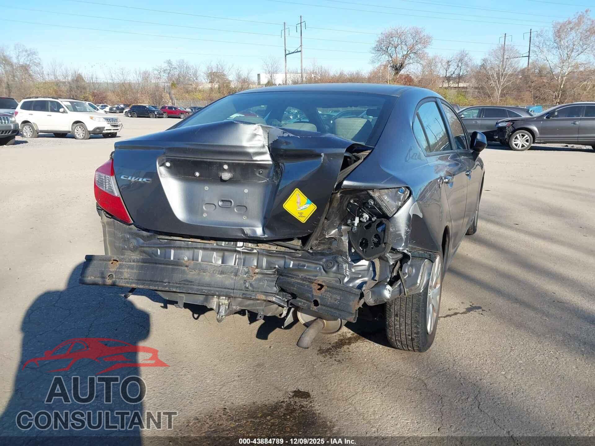HONDA CIVIC 2012 - 19XFB2F53CE372463