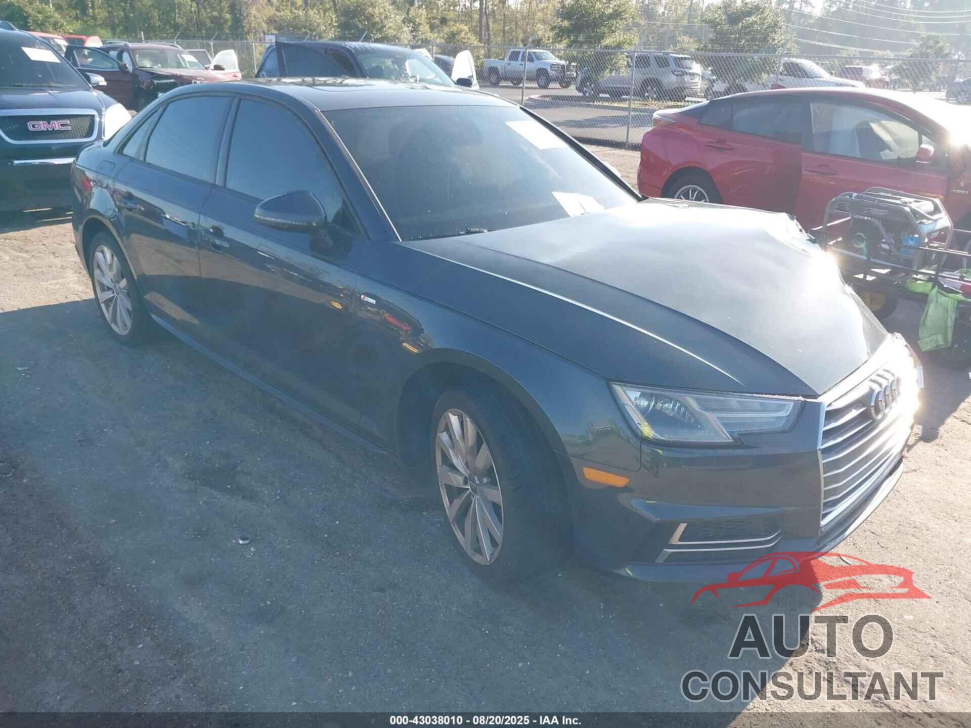 AUDI A4 2018 - WAUKMAF47JA040632