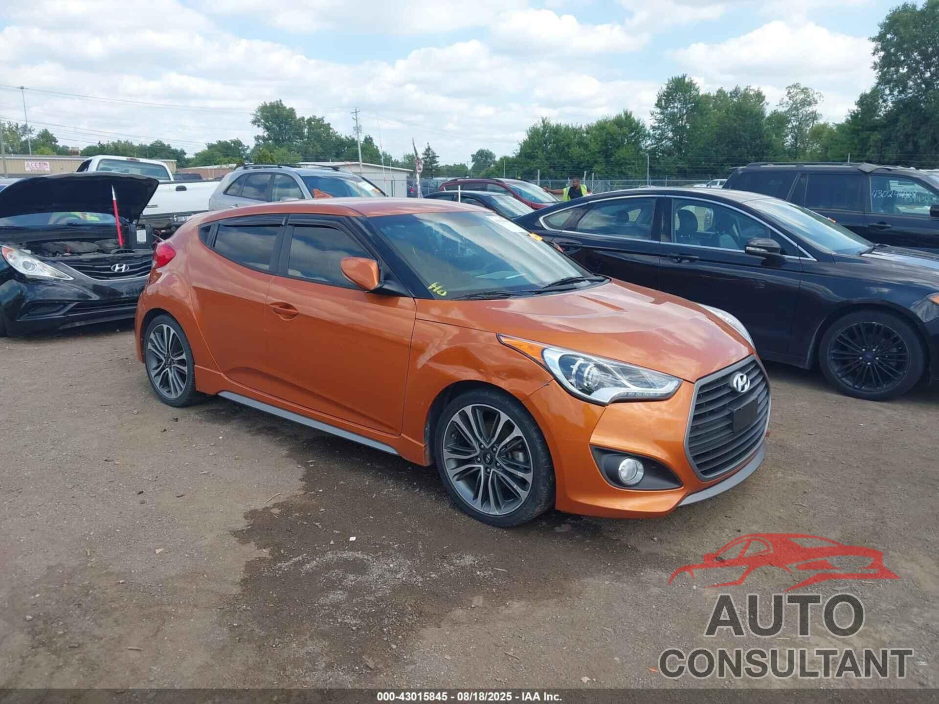 HYUNDAI VELOSTER 2016 - KMHTC6AEXGU292451