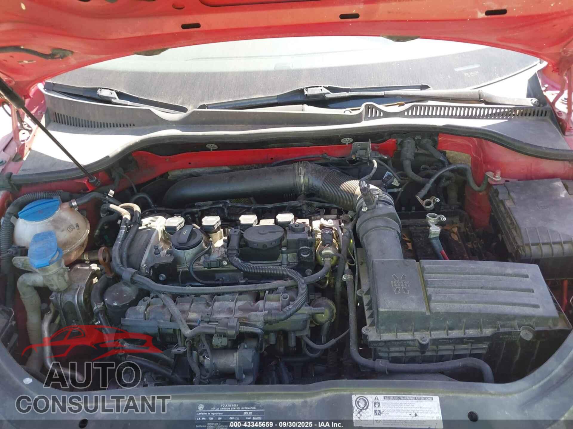VOLKSWAGEN EOS 2010 - WVWBA7AH4AV021084