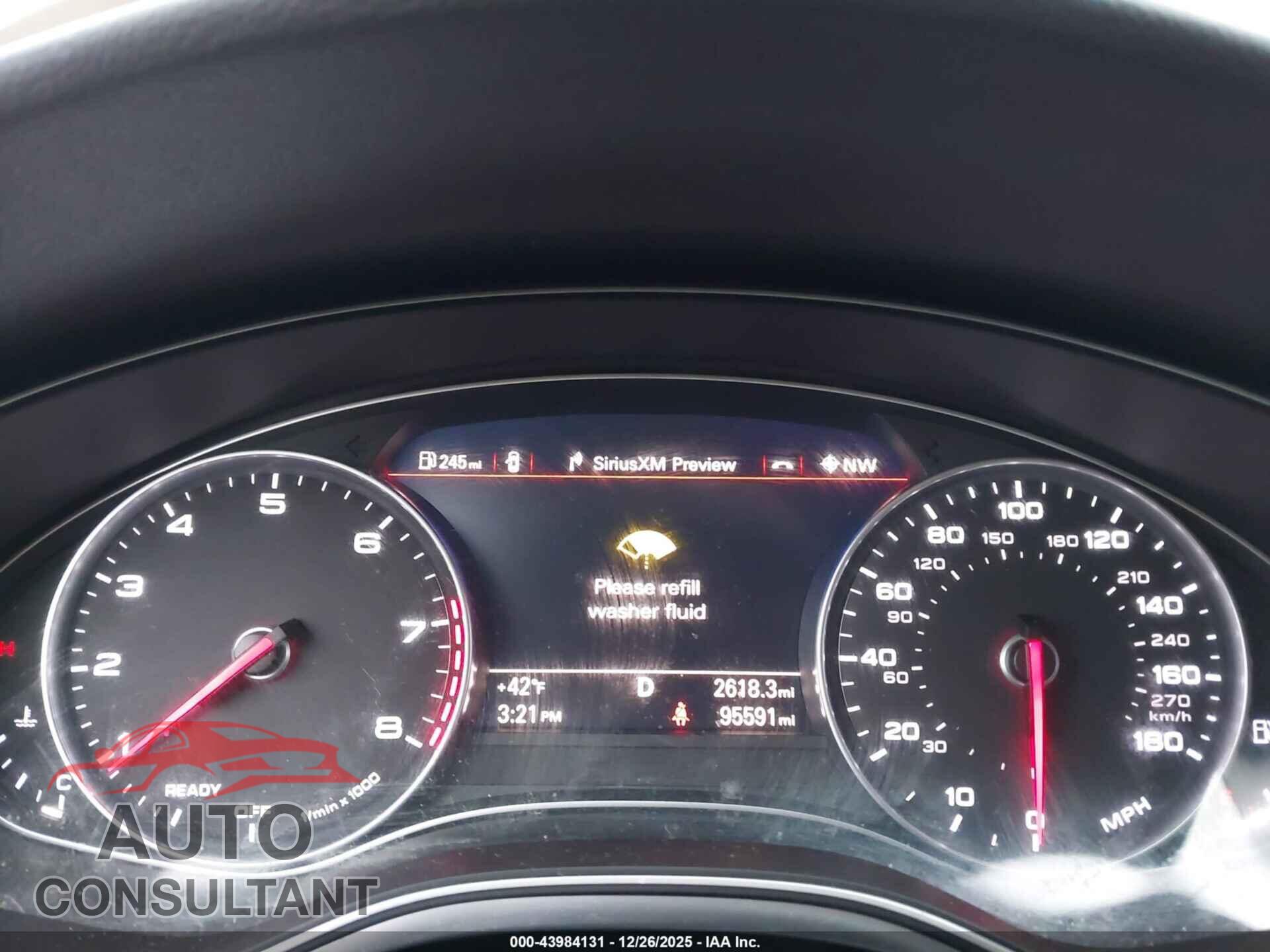 AUDI A6 2016 - WAUGFAFC4GN014014