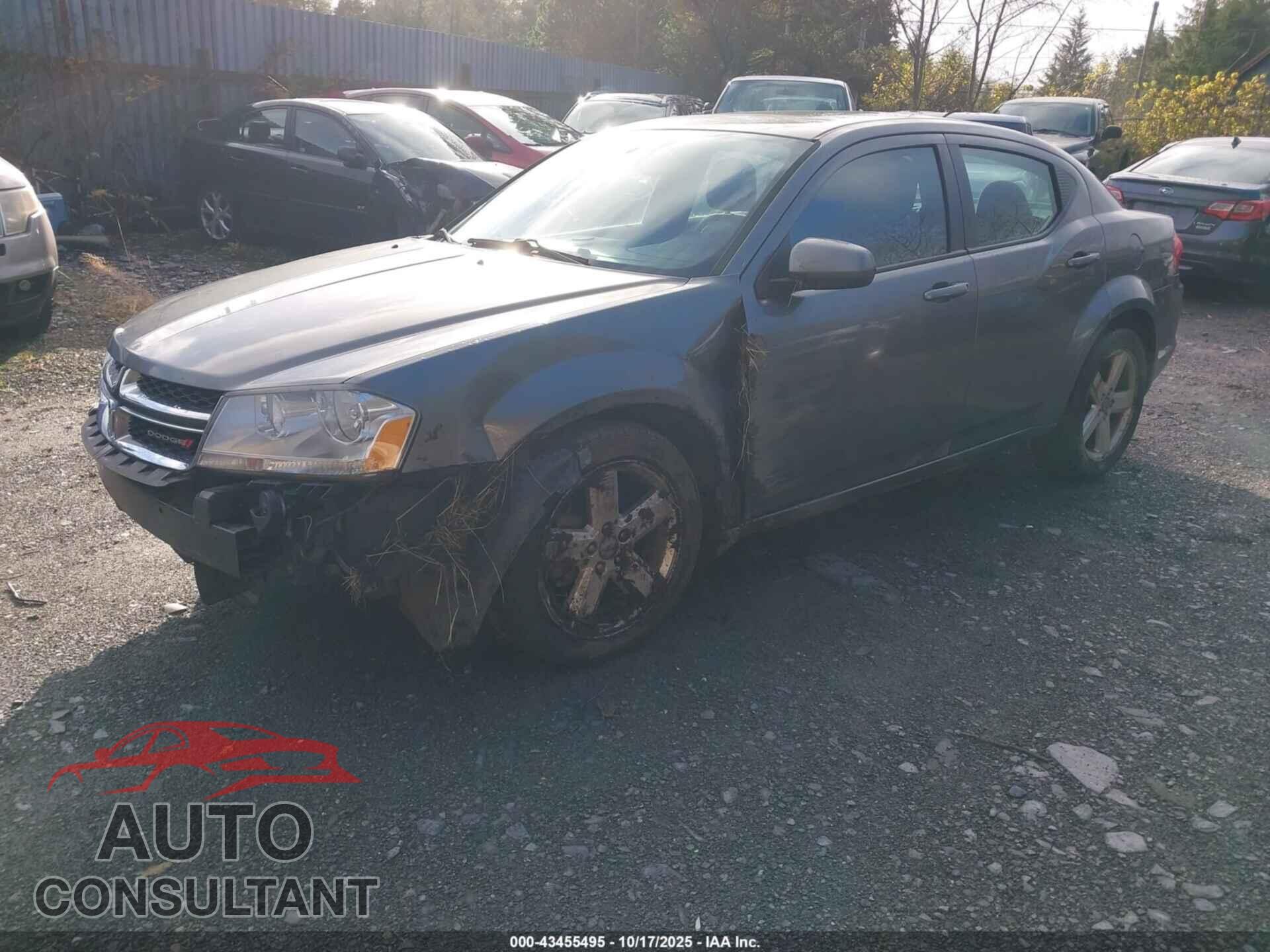 DODGE AVENGER 2012 - 1C3CDZCB2CN312125