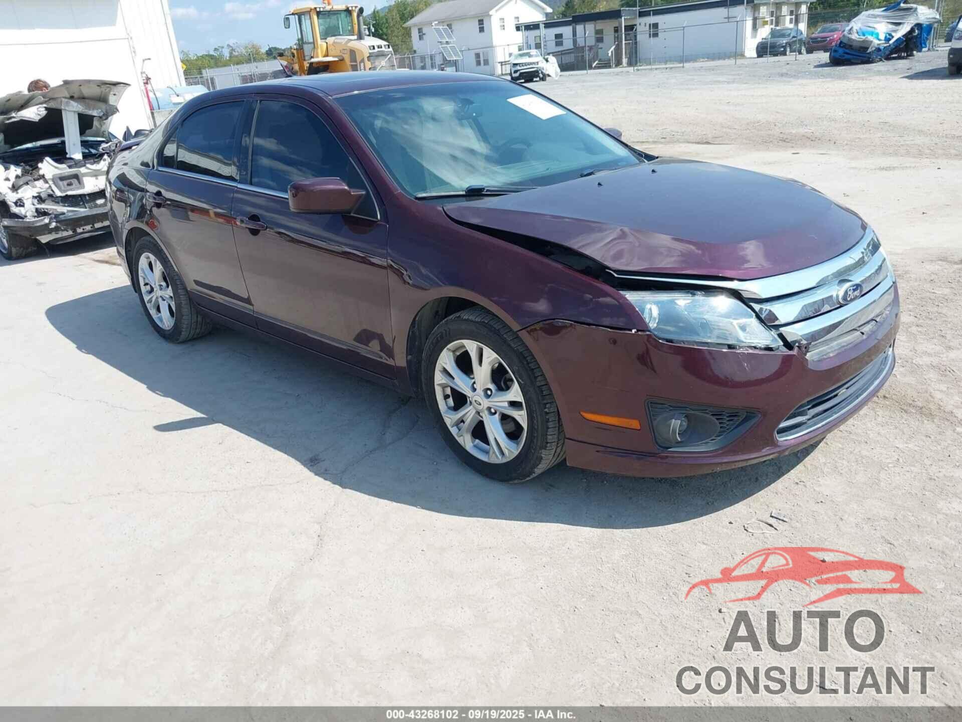 FORD FUSION 2012 - 3FAHP0HA3CR347635